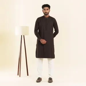 Mens Premium Panjabi- Coffee
