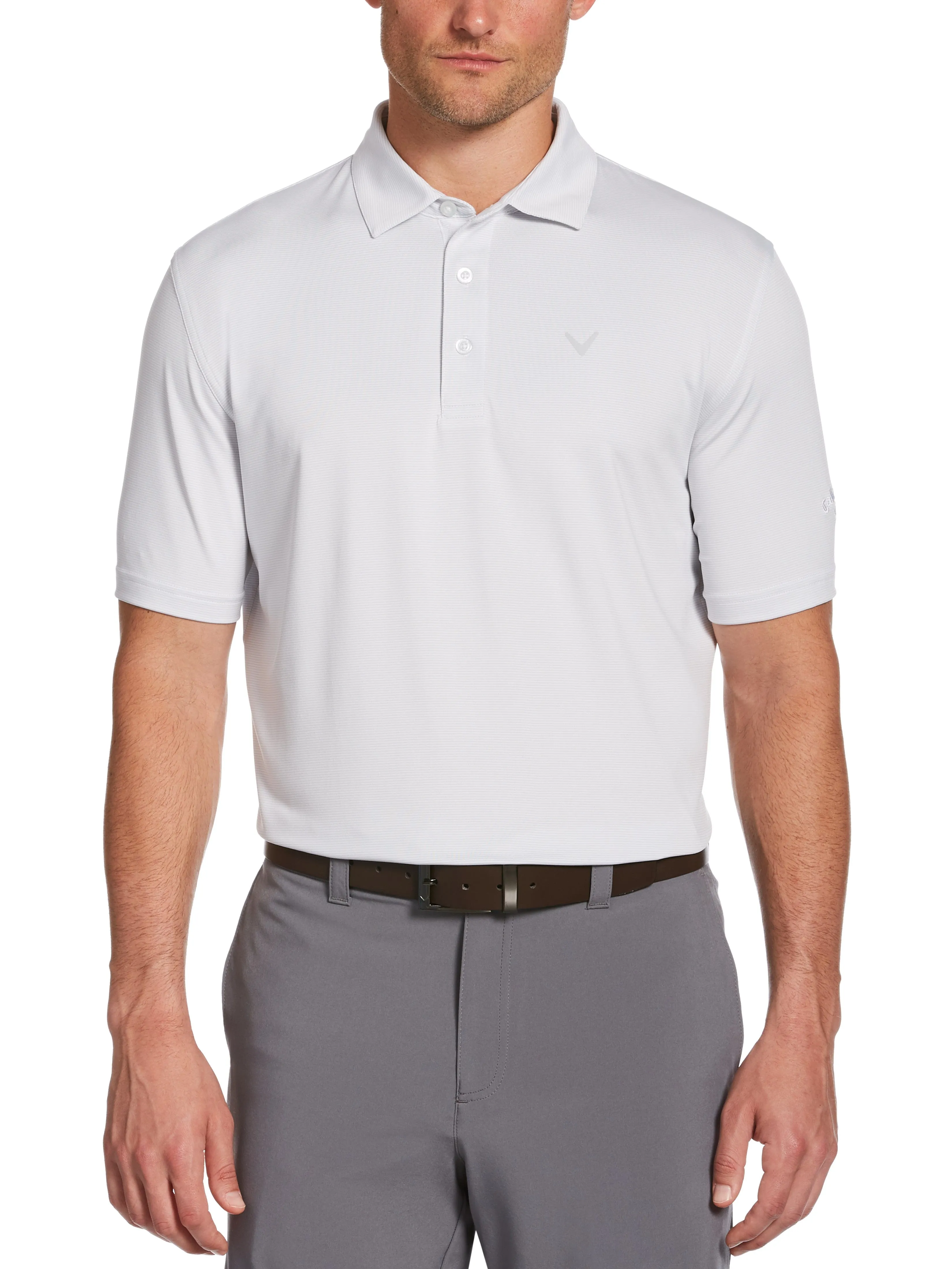 Mens Pro Spin Fine Line Golf Polo