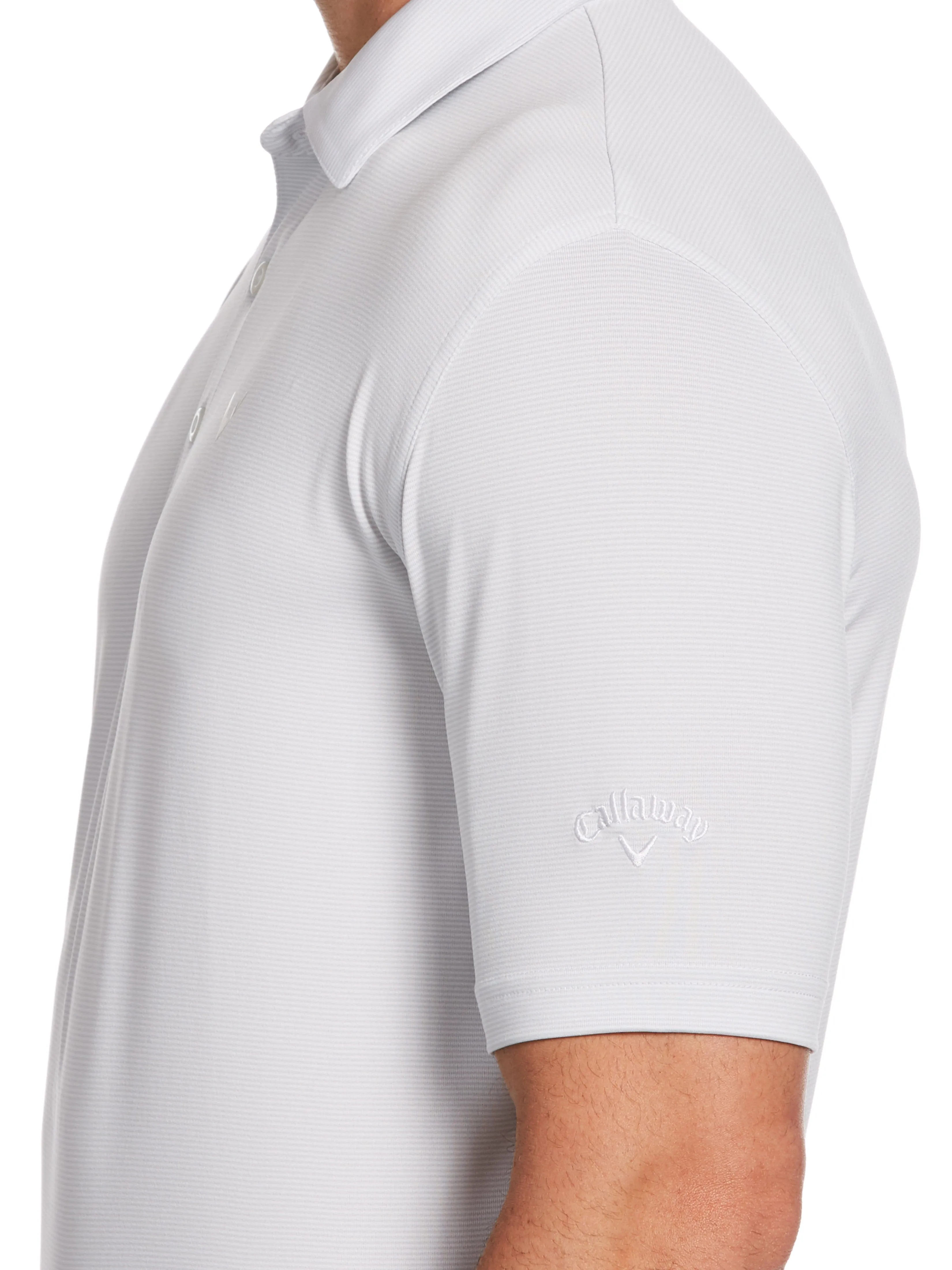 Mens Pro Spin Fine Line Golf Polo