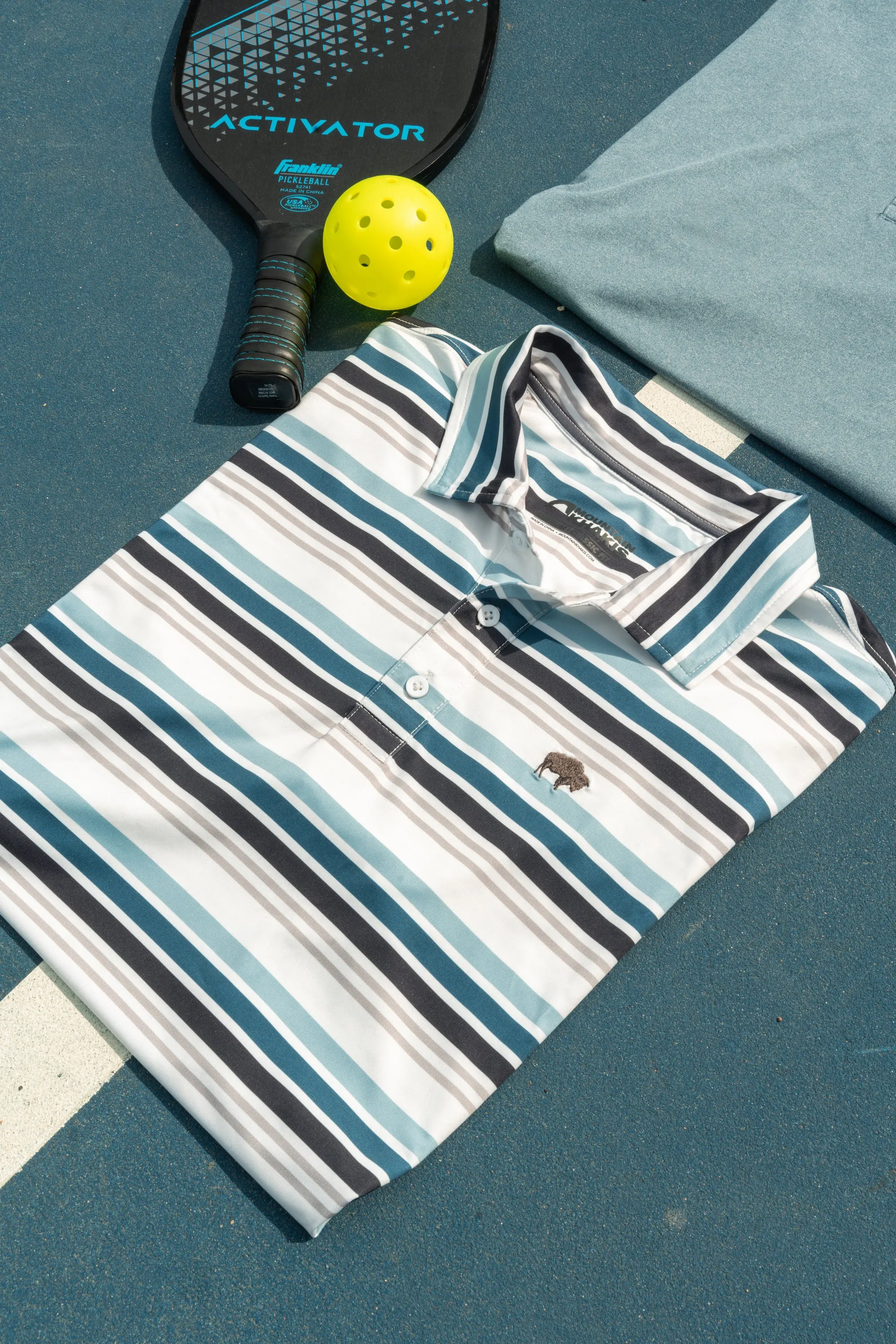 Men's Roan Stripe Performance Polo