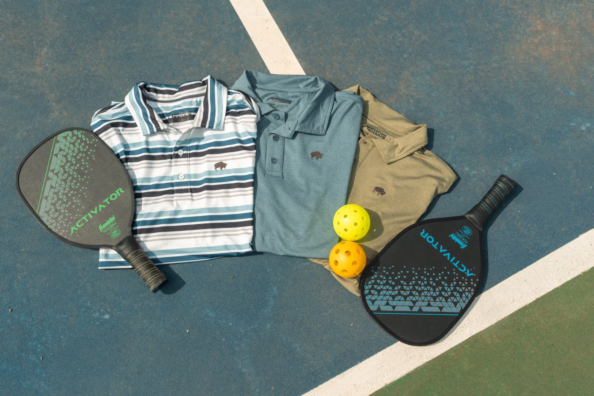 Men's Roan Stripe Performance Polo