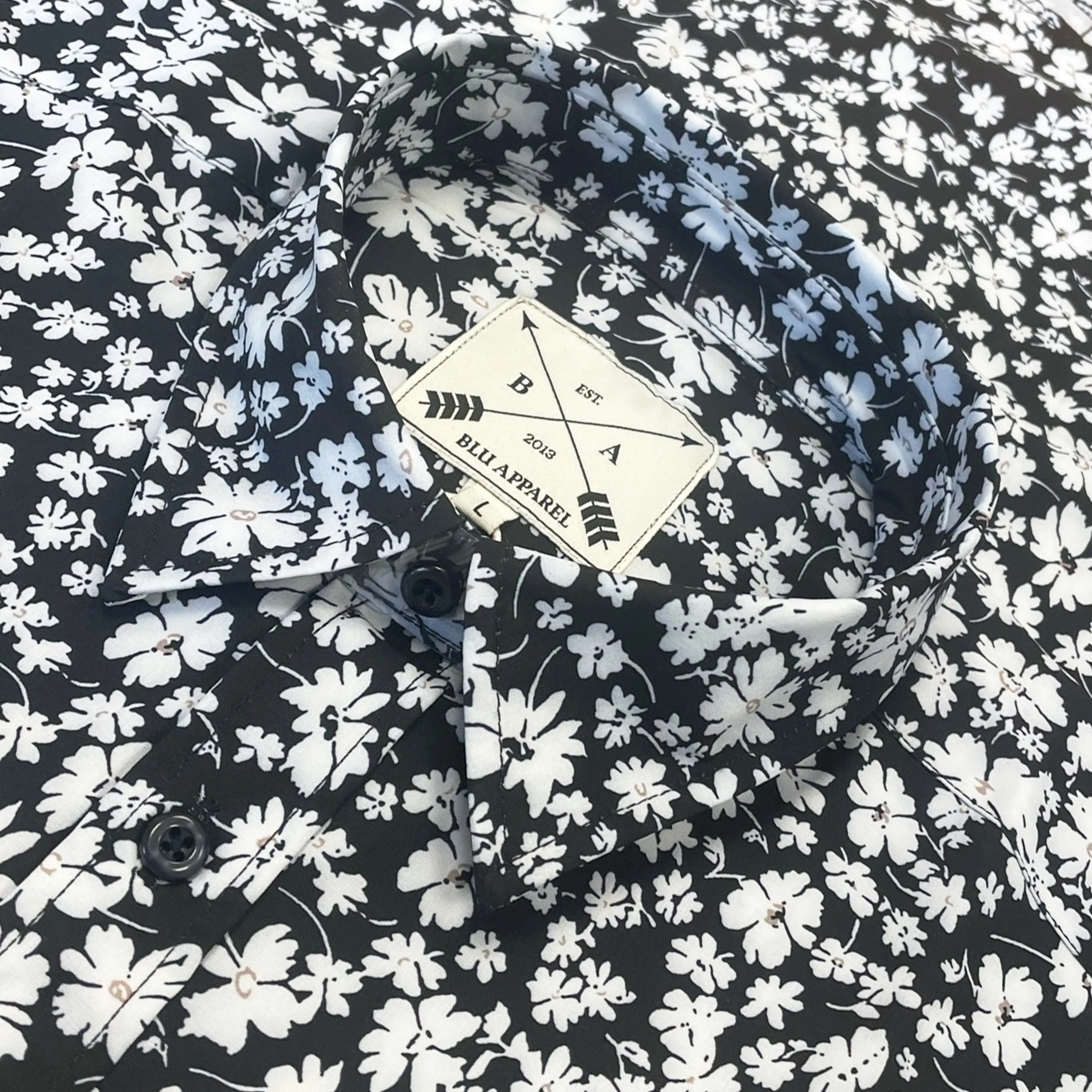 Men's Short Sleeve Hawaiian Shirt - Tropical Leaf