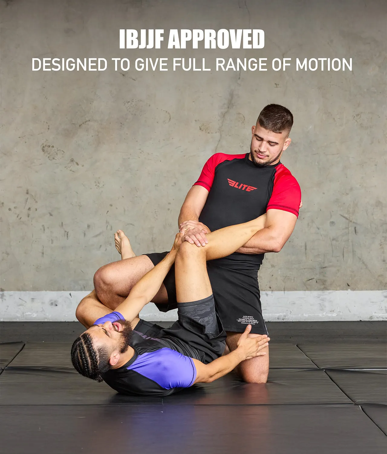 Men's Standard Red Short Sleeve Training Rash Guard