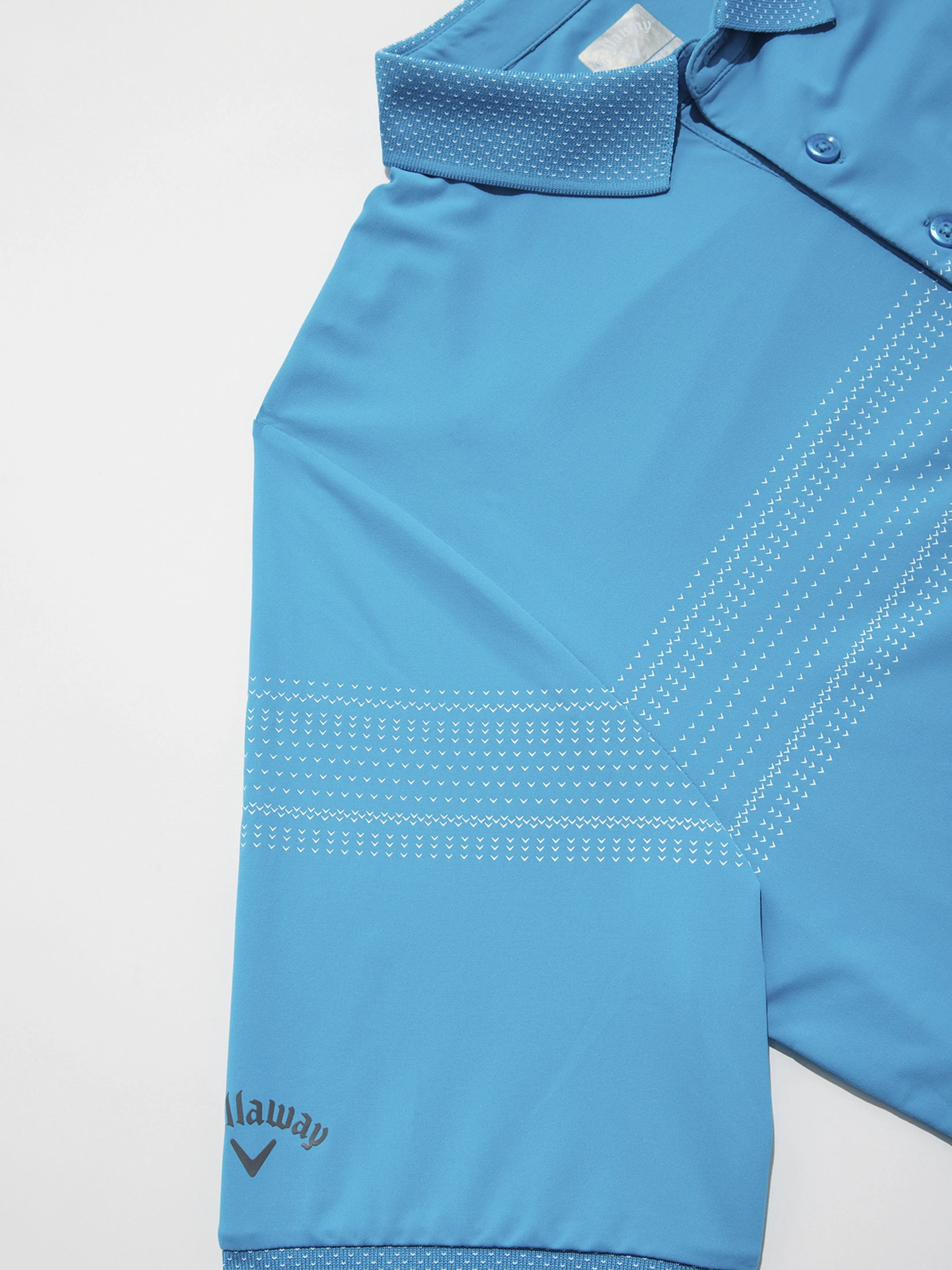 Mens Swing Tech™ Birdseye Racer Stripe Polo