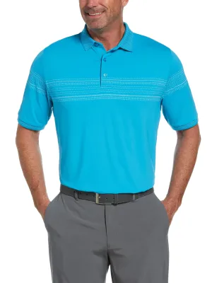 Mens Swing Tech™ Birdseye Racer Stripe Polo