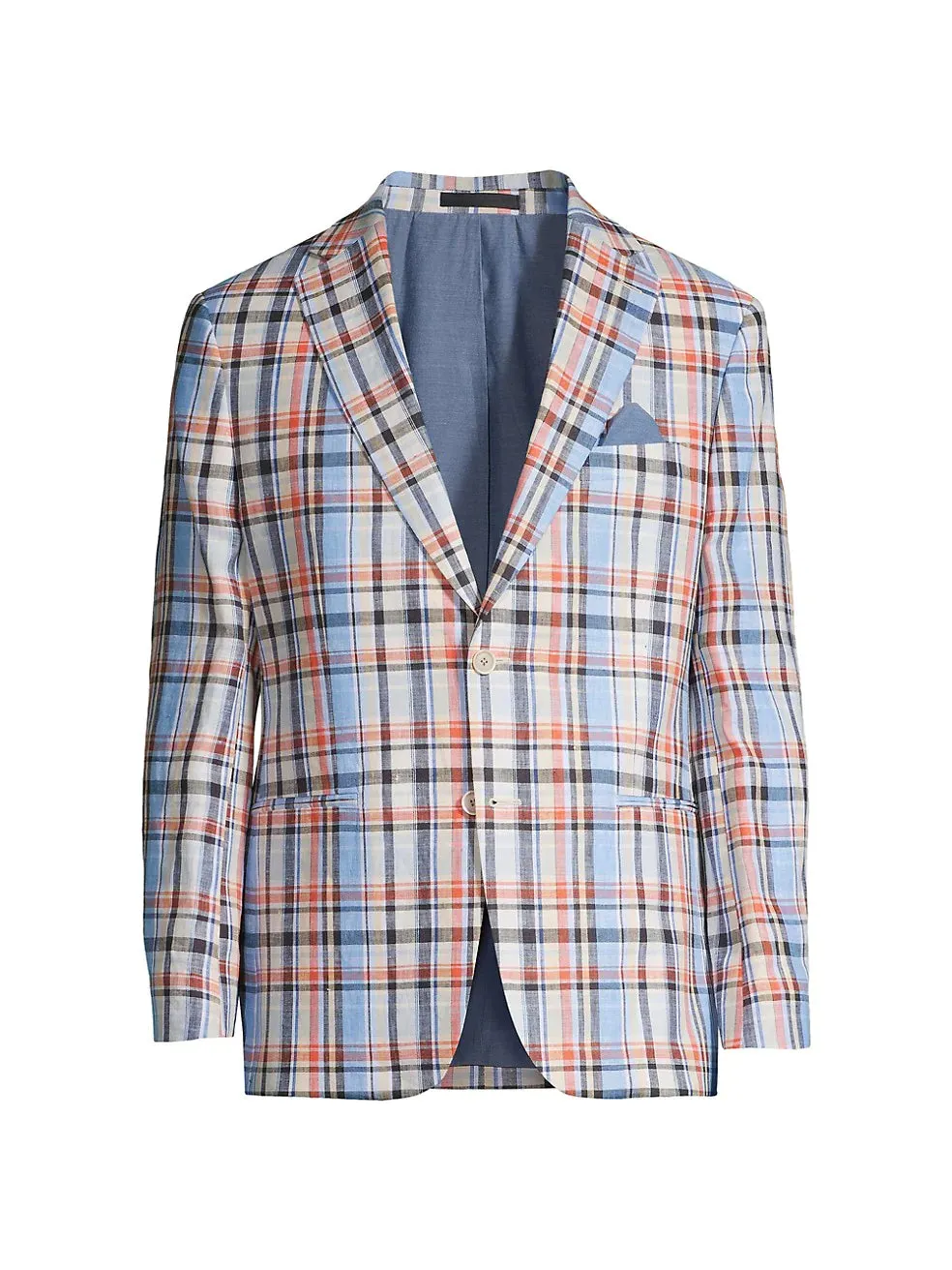 Men's Tallia | Linen Sport Coat | Plaid