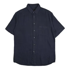 Miami Navy Short Sleeve Linen