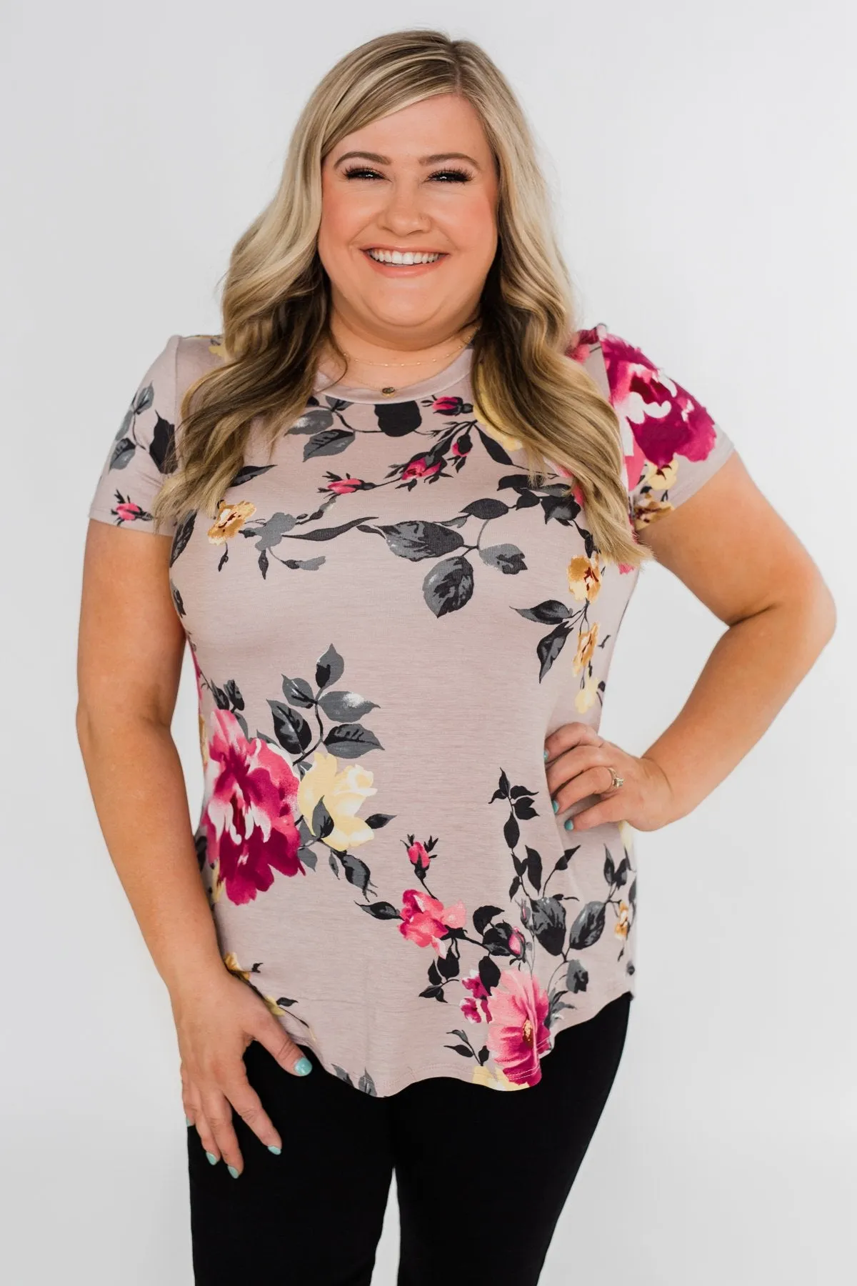 Midnight Floral Dreams Top