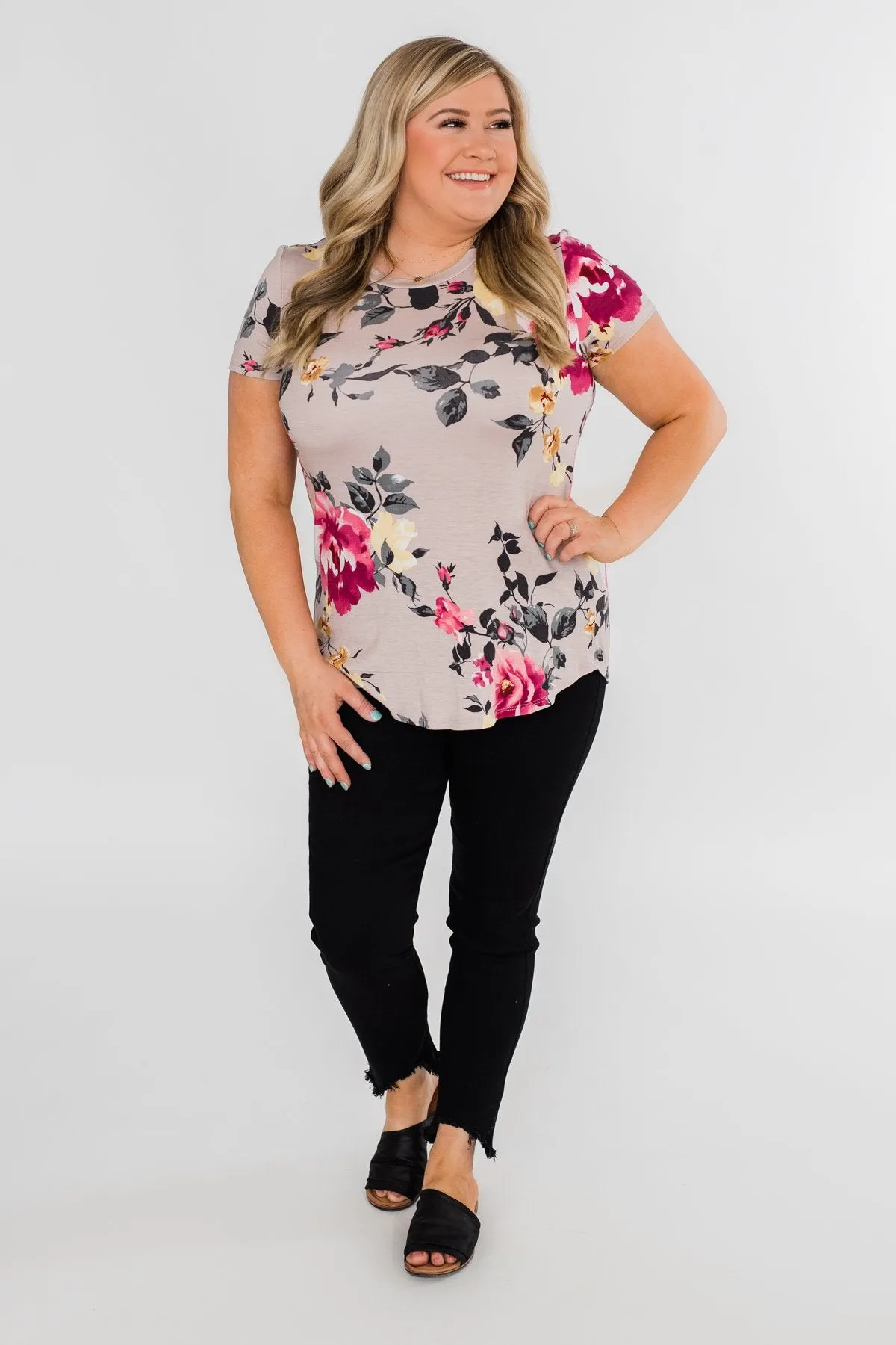 Midnight Floral Dreams Top
