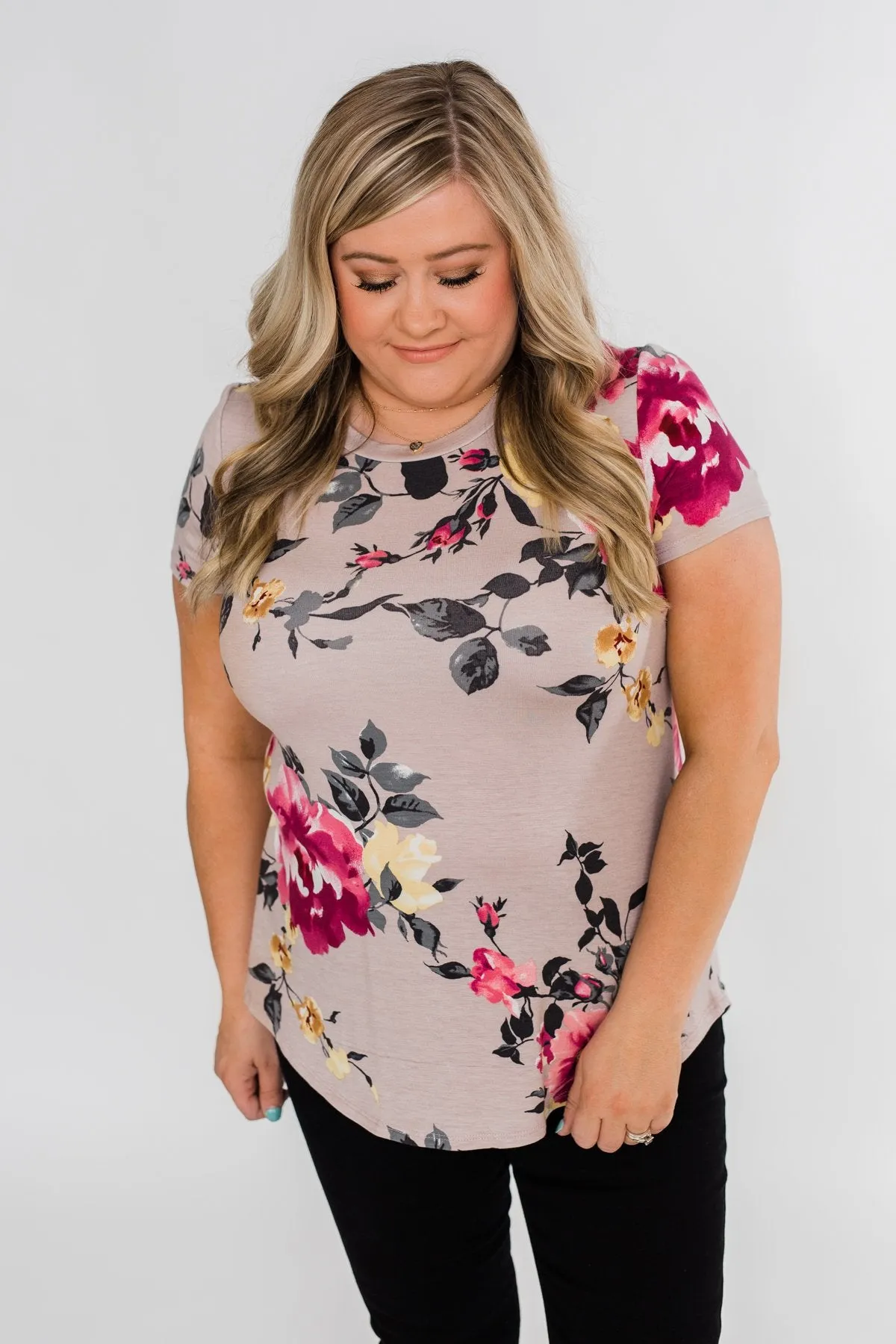 Midnight Floral Dreams Top
