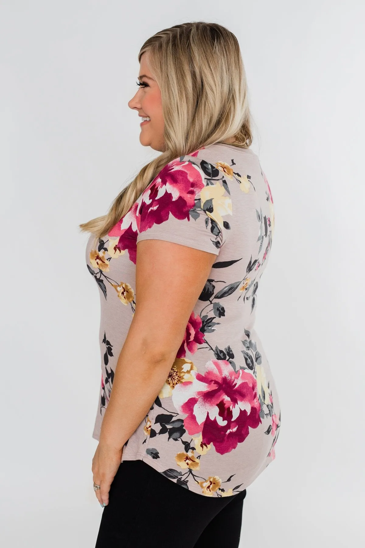 Midnight Floral Dreams Top