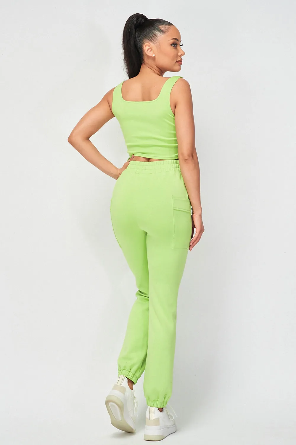 MINA JOGGER SET (LIME)