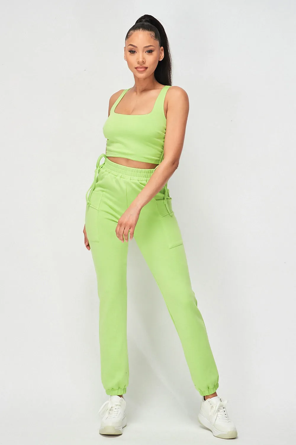 MINA JOGGER SET (LIME)