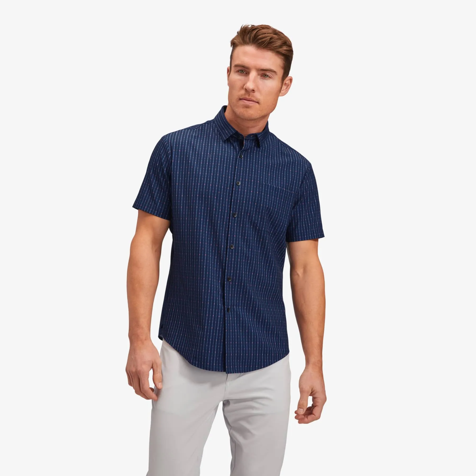 Mizzen Main Leeward No-Tuck Navy Peach Arrow. Fall Clearance!