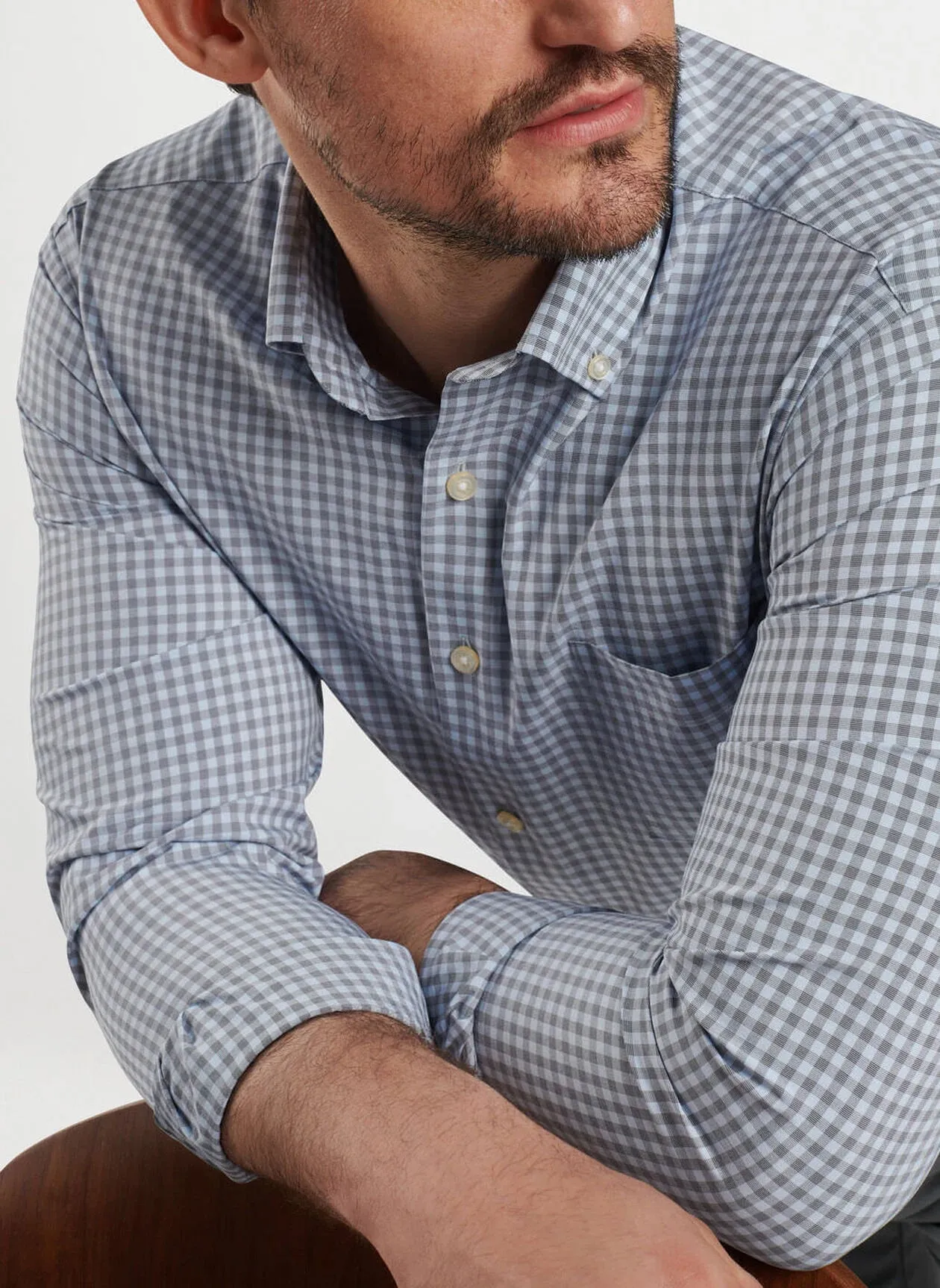 Murray Performance Poplin Sport Shirt (Navy)
