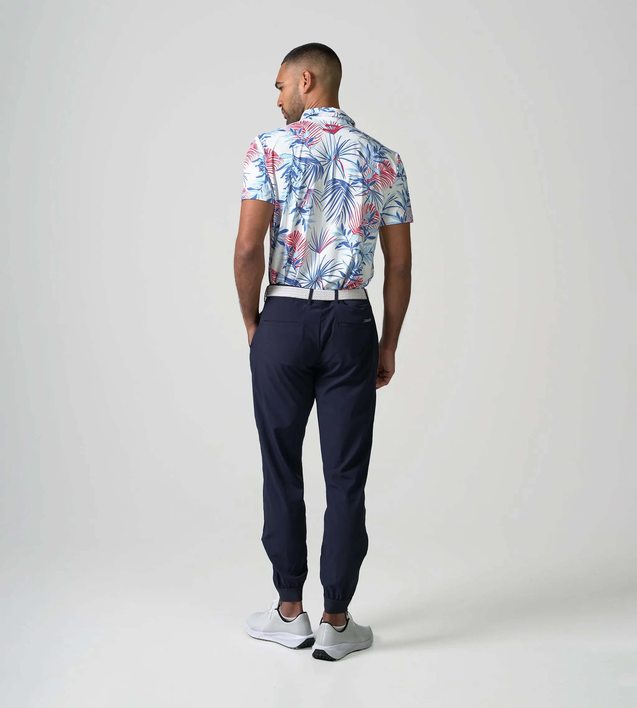 NEON TROPIC POLO - WHITE