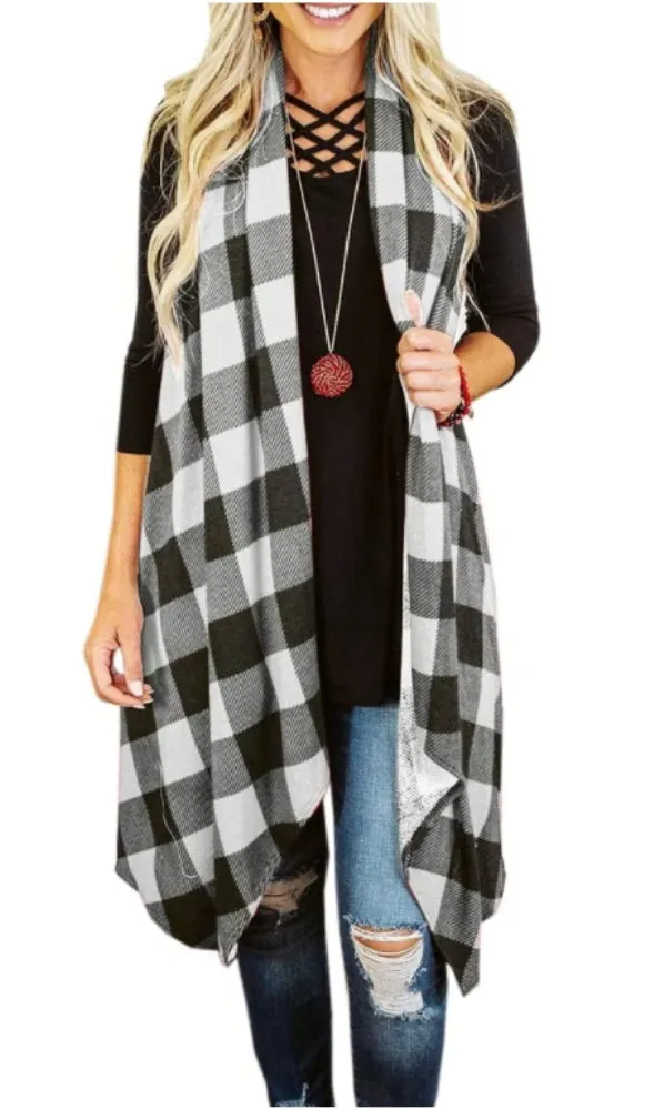 Old Faithful Buffalo Plaid Cardigan