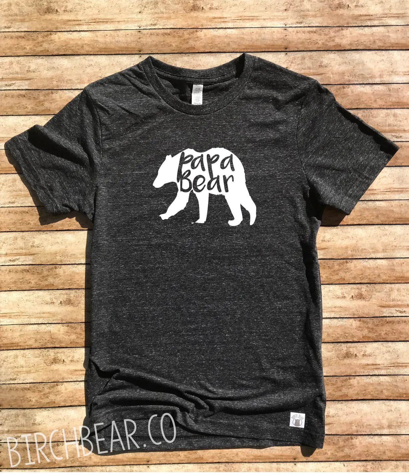 Papa Bear Shirt - Papa Bear T Shirt - Papa Shirt - Grandpa shirt - Gift For Grandpa  Grandpa Shirt Funny Grandpa Unisex Tri-Blend T-Shirt