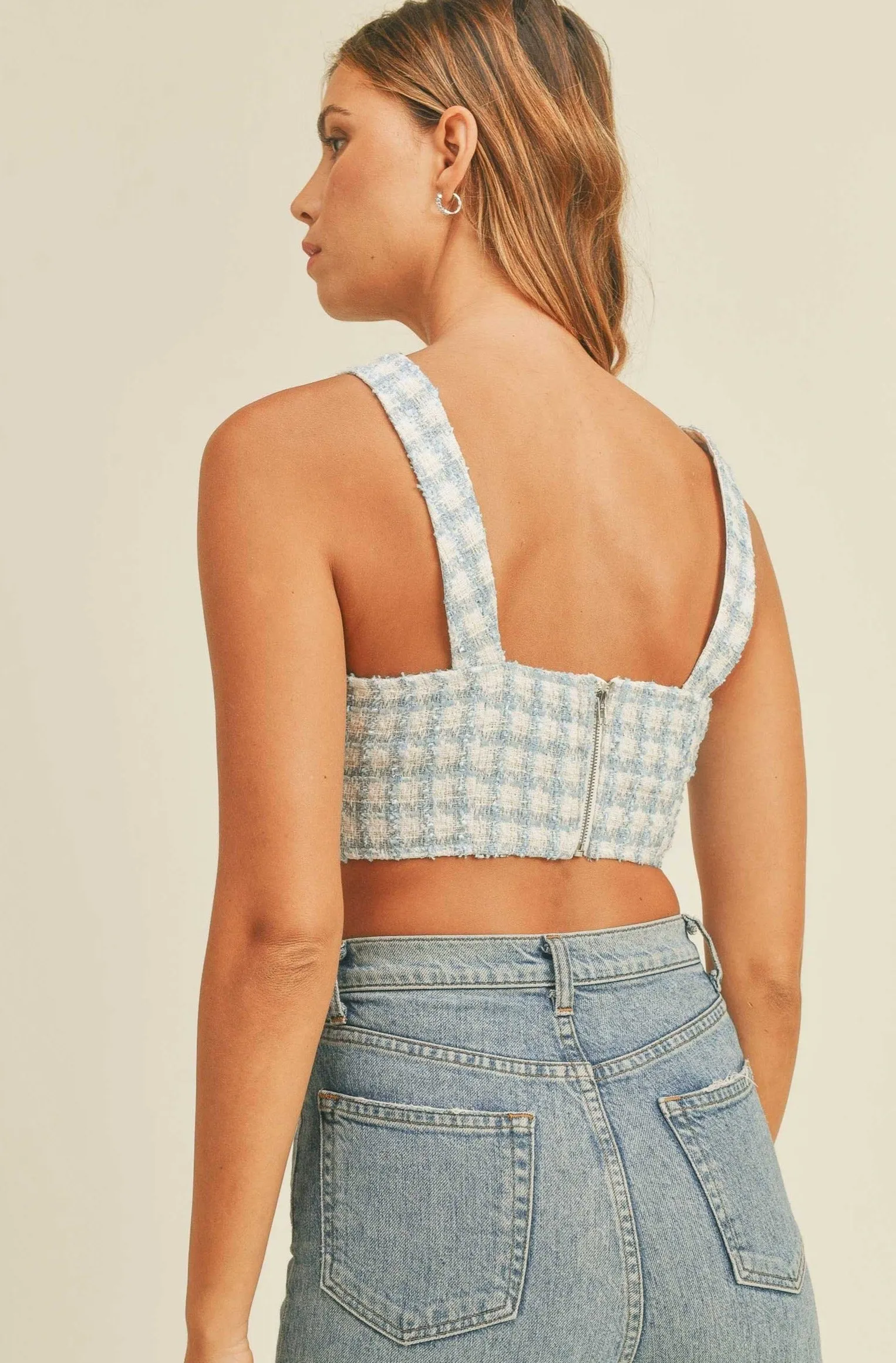 Pearl Tweed Cropped Set