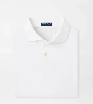 Peter Millar Albatross Cotton Pique Polo - White