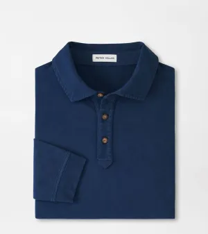 Peter Millar - Lava Wash Long Sleeve Polo - Navy