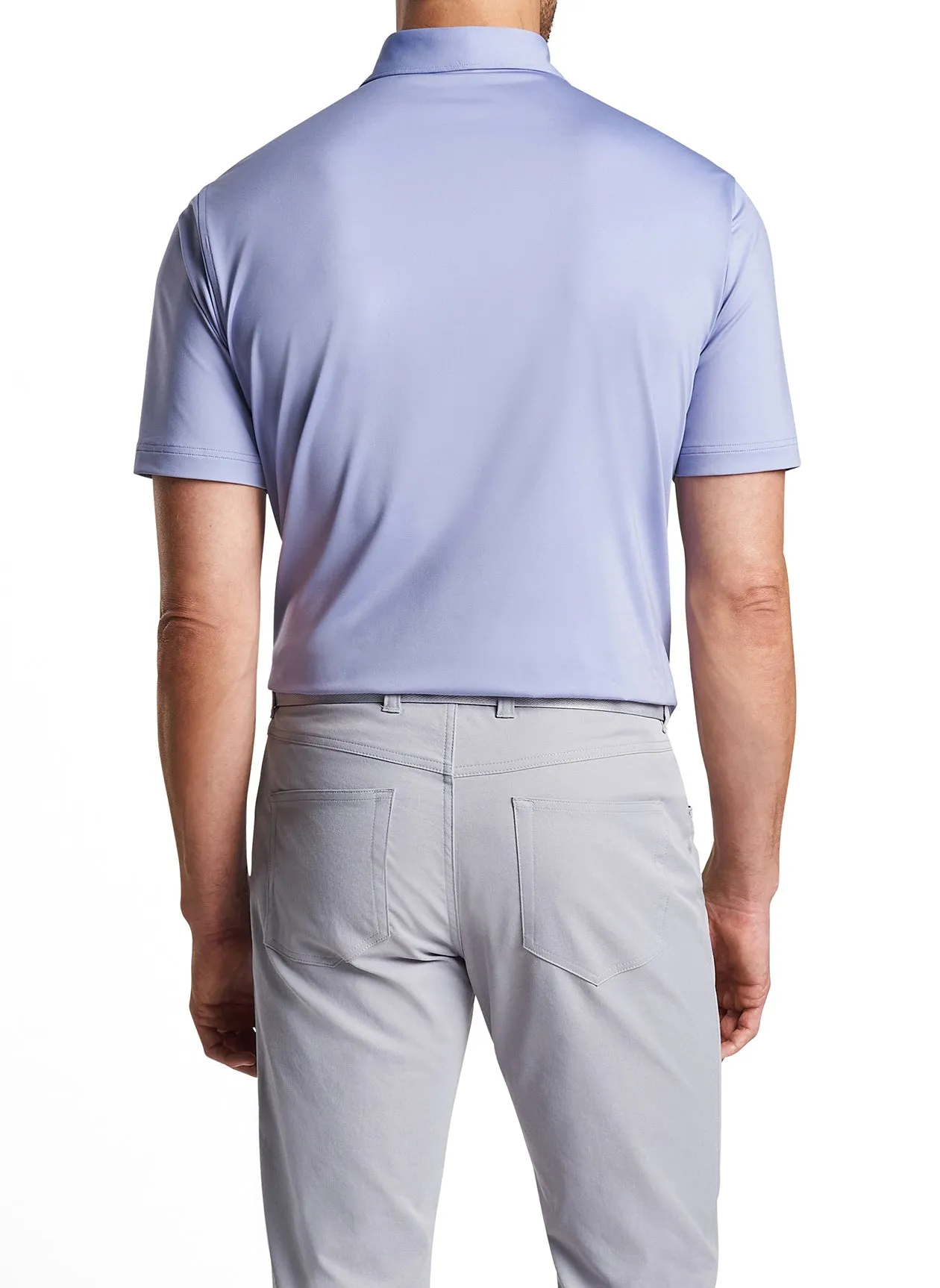 Peter Millar Solid Performance Jersey Polo - Lavender Fog