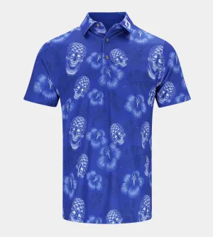 PINEAPPLE SKULLZ 2.0 POLO - BLUE