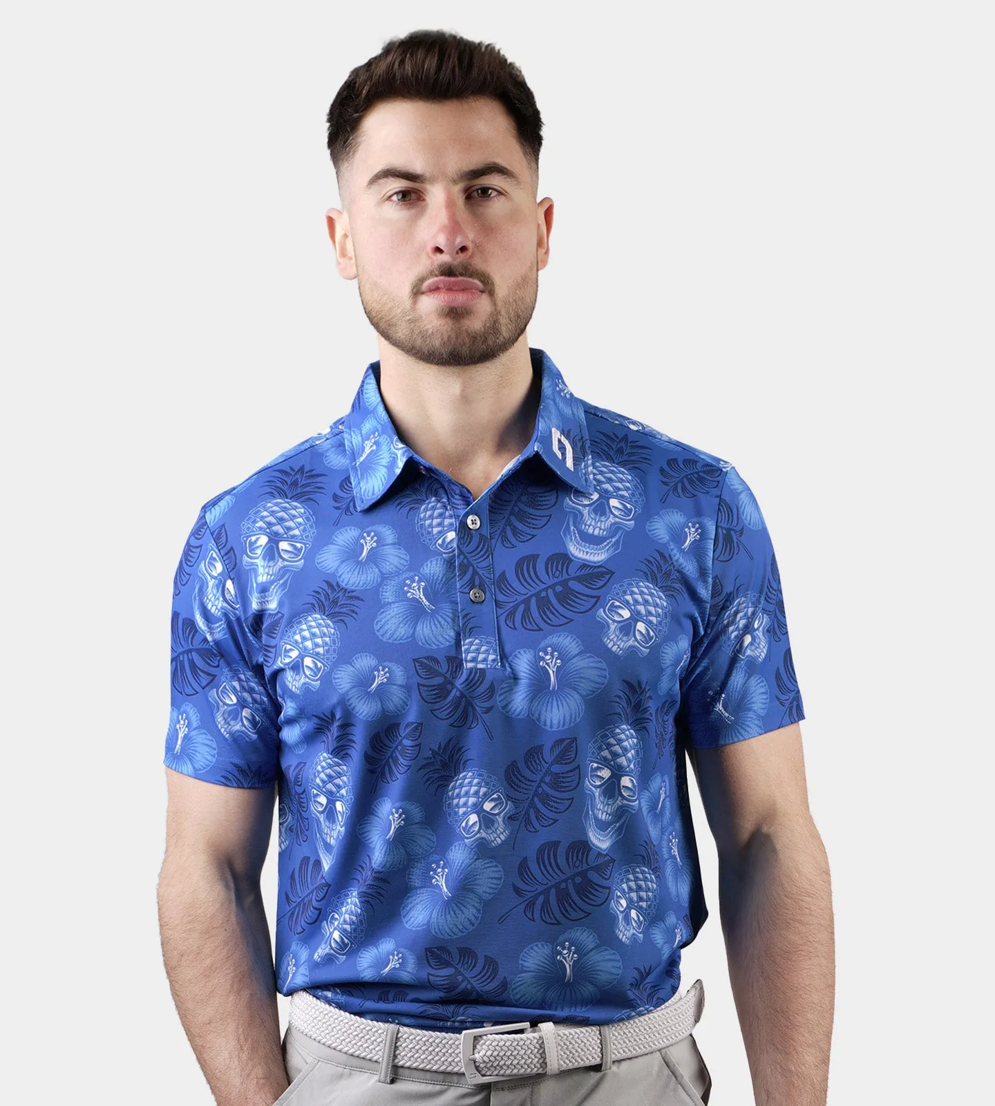 PINEAPPLE SKULLZ 2.0 POLO - BLUE