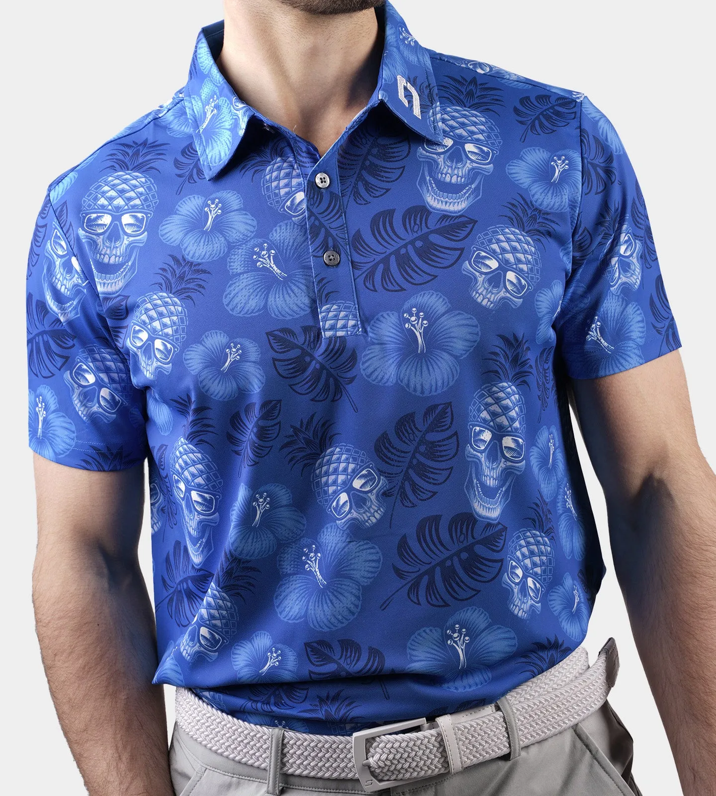 PINEAPPLE SKULLZ 2.0 POLO - BLUE