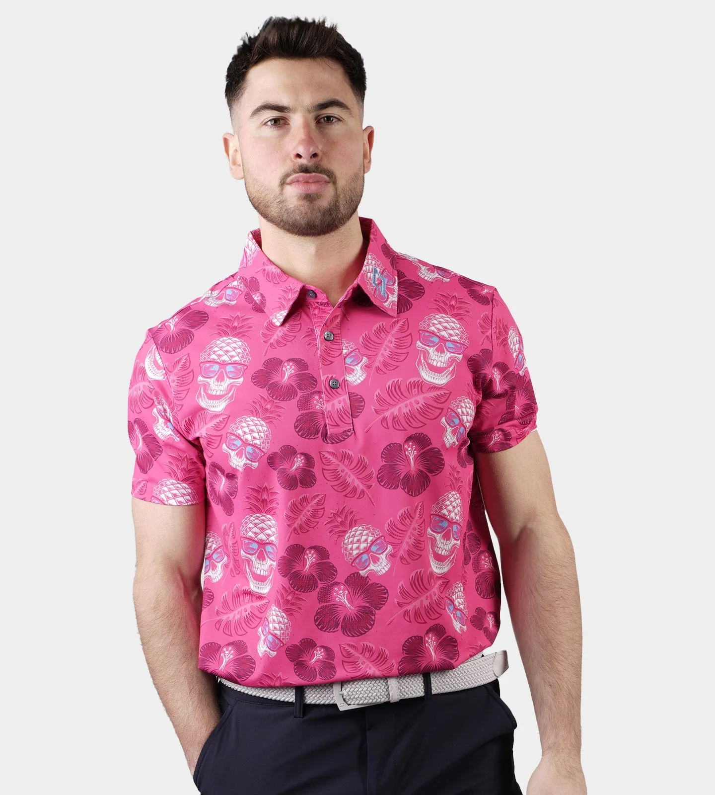 PINEAPPLE SKULLZ 2.0 POLO - PINK