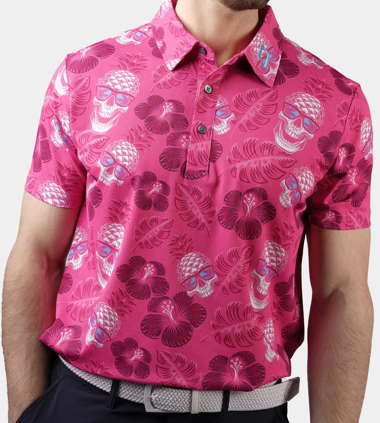 PINEAPPLE SKULLZ 2.0 POLO - PINK