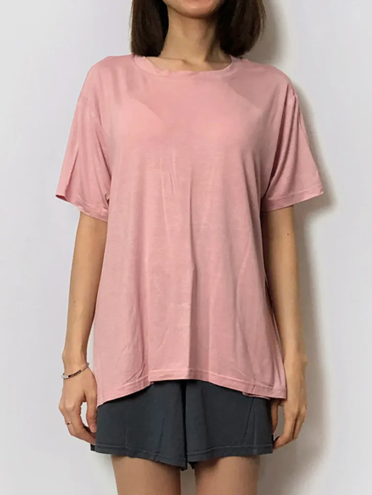 Pink Loose Short Lounge Pajama Set
