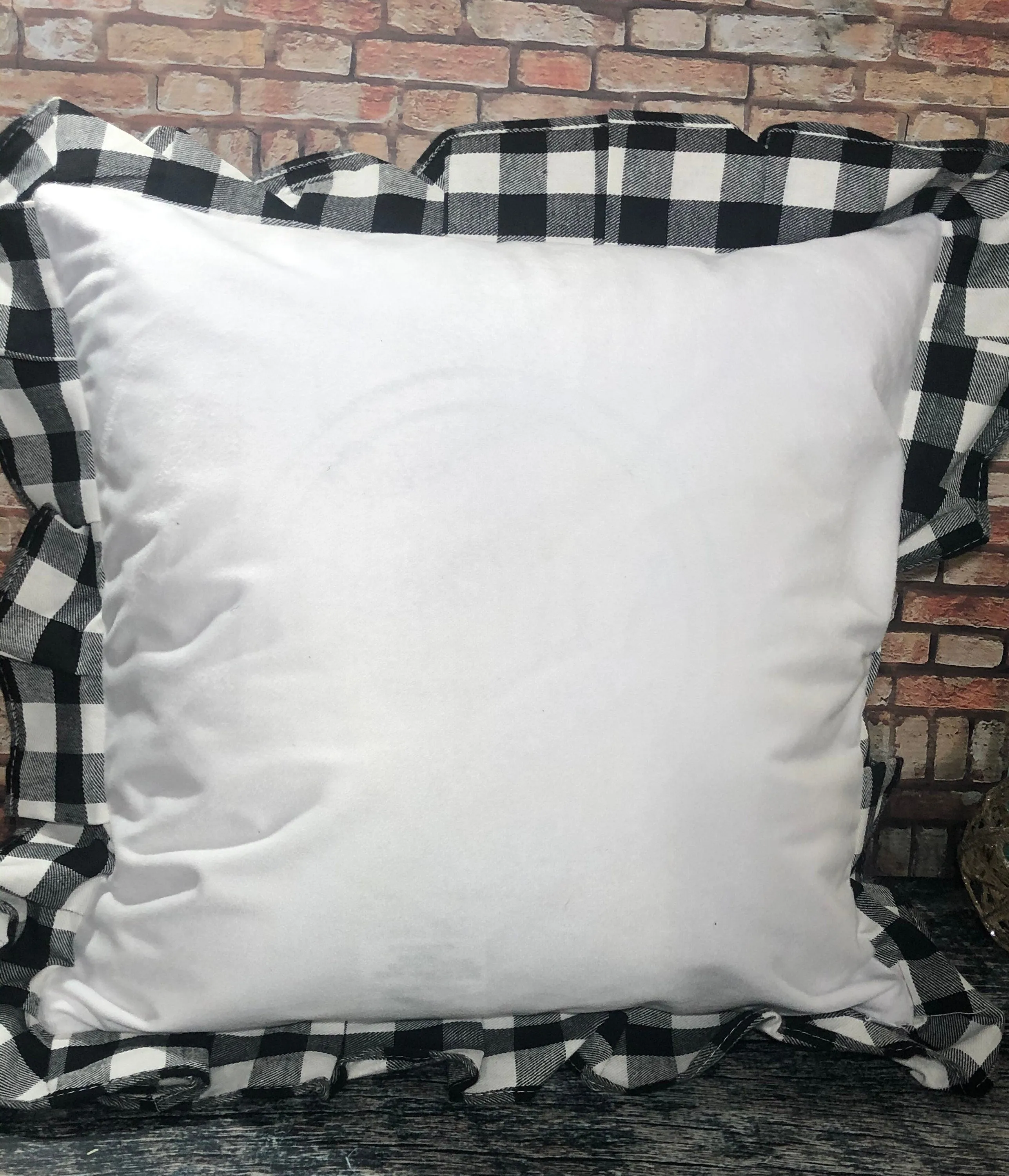 Plaid Snowflake Christmas Pillow Cover, Christmas Decor, Burlap Christmas Pillow Cover, Pillow Covers, Buffalo Plaid Decor, Red Black Plaid