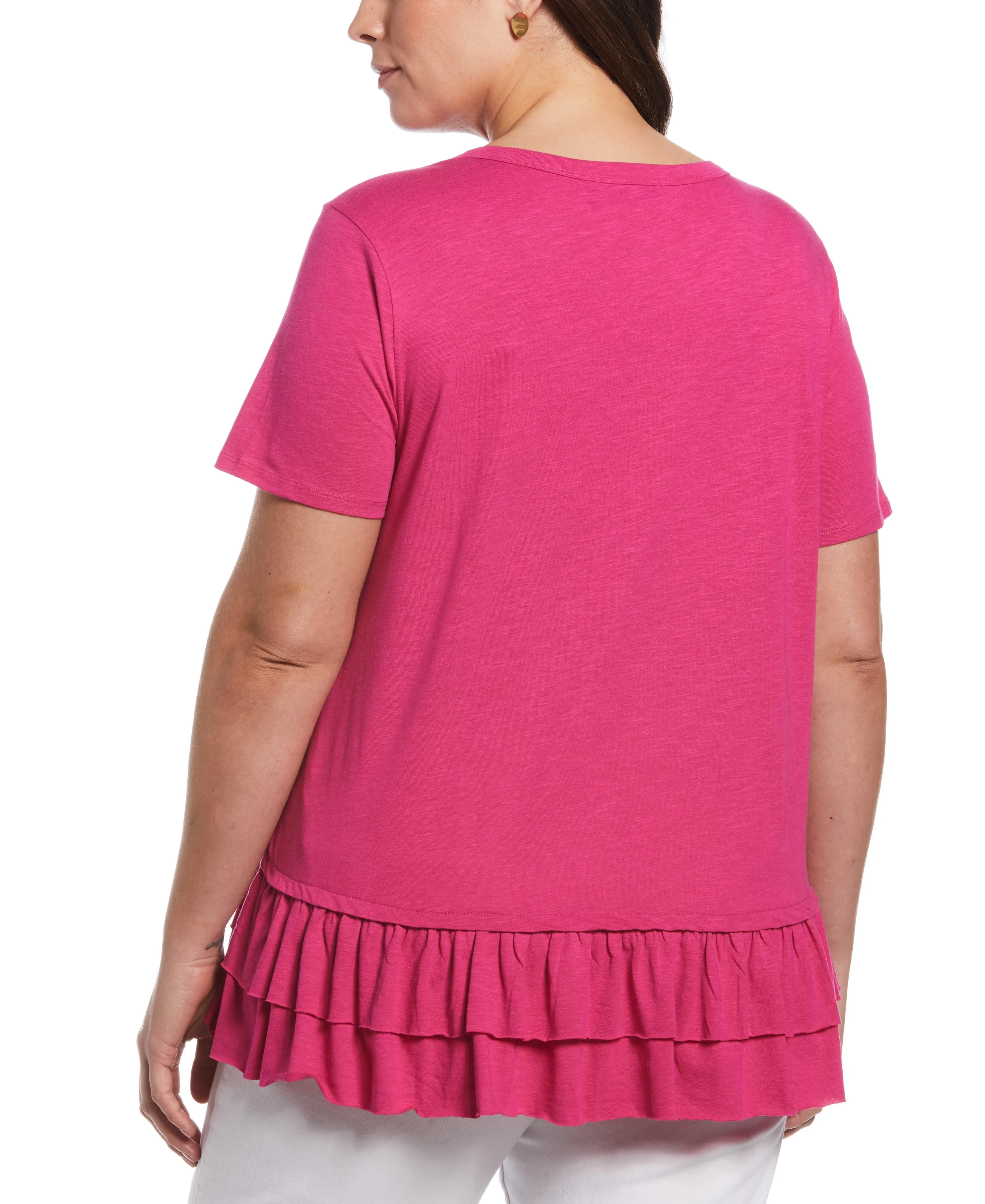 Plus Size Ruffle Tee