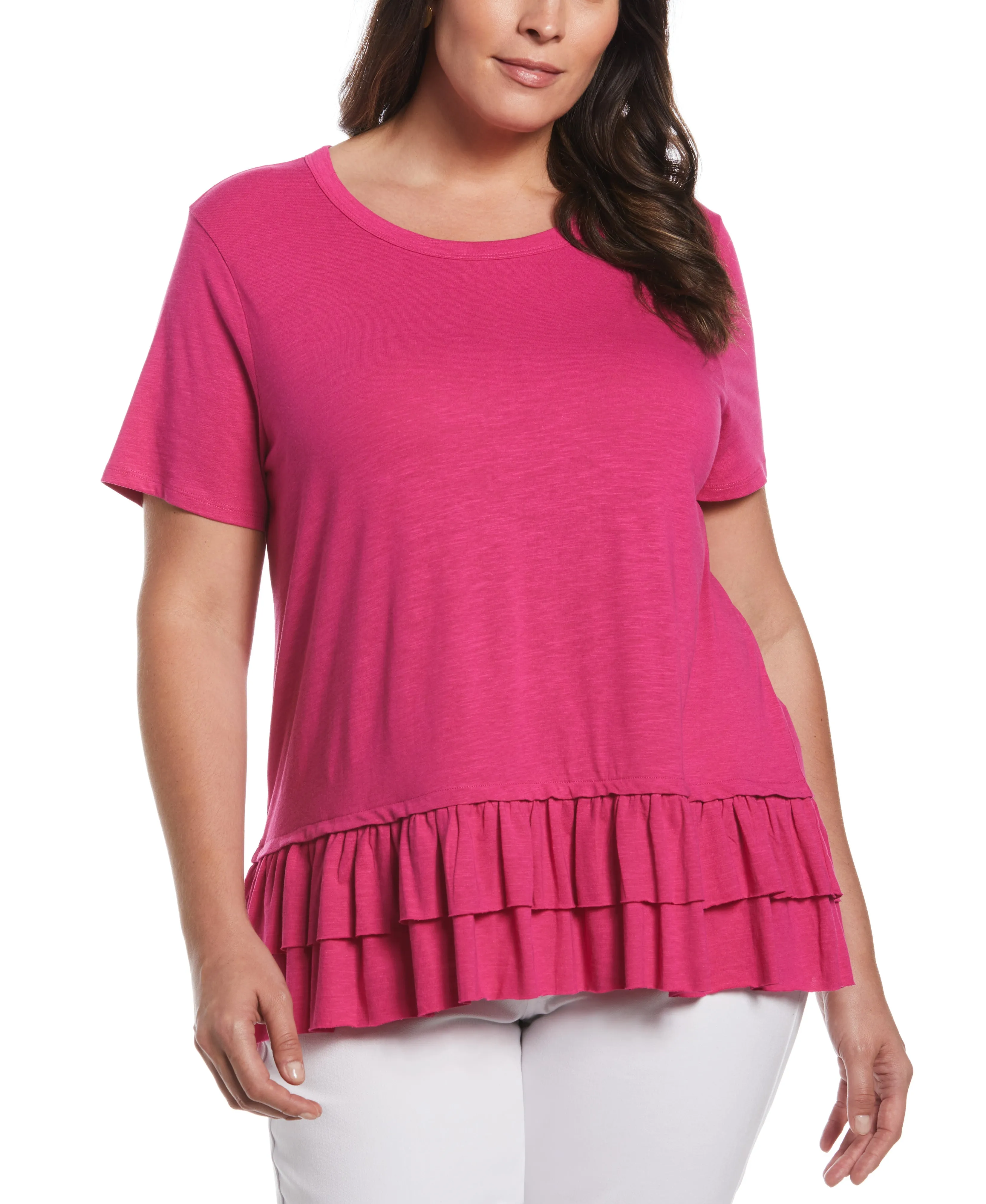 Plus Size Ruffle Tee