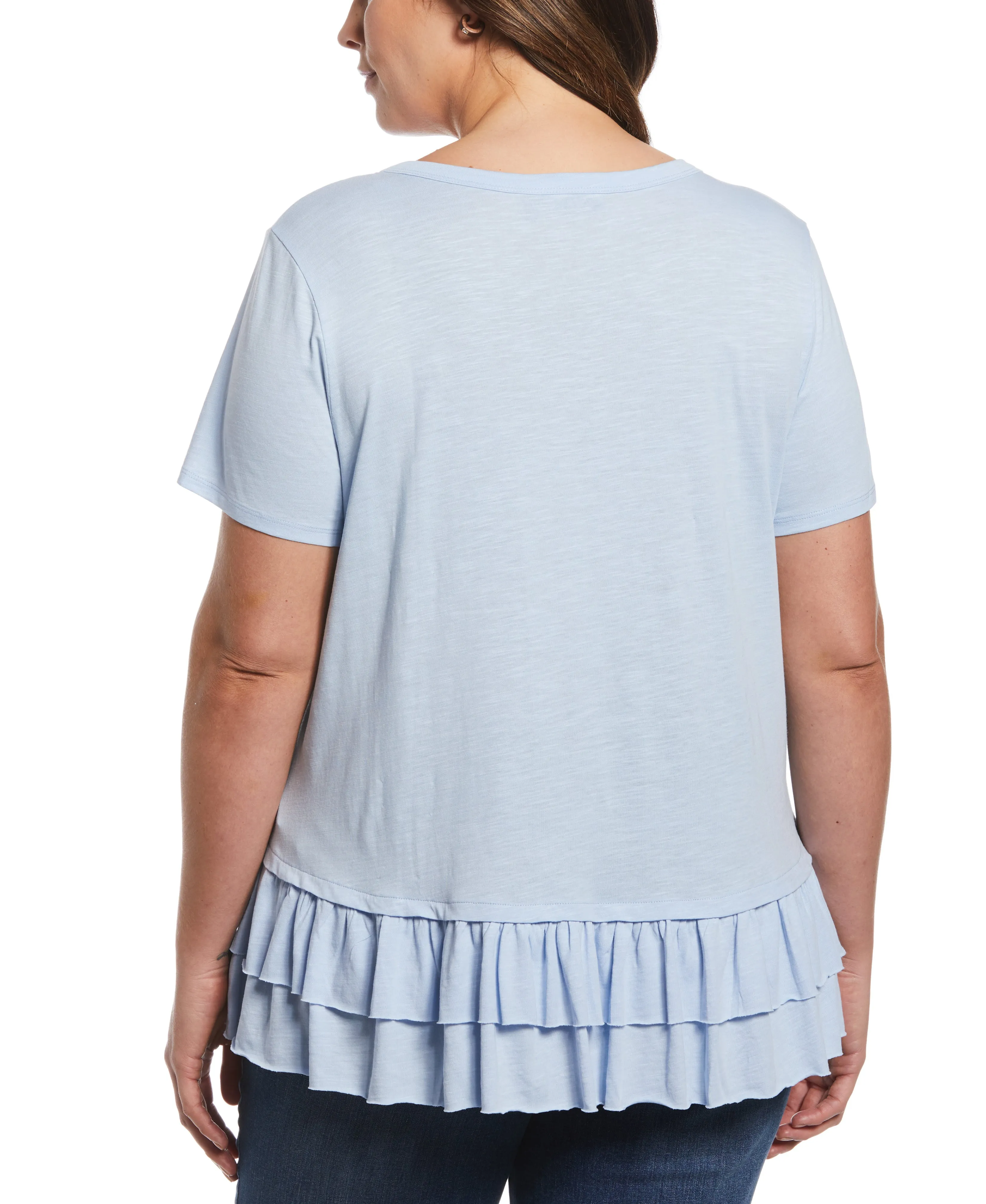 Plus Size Ruffle Tee