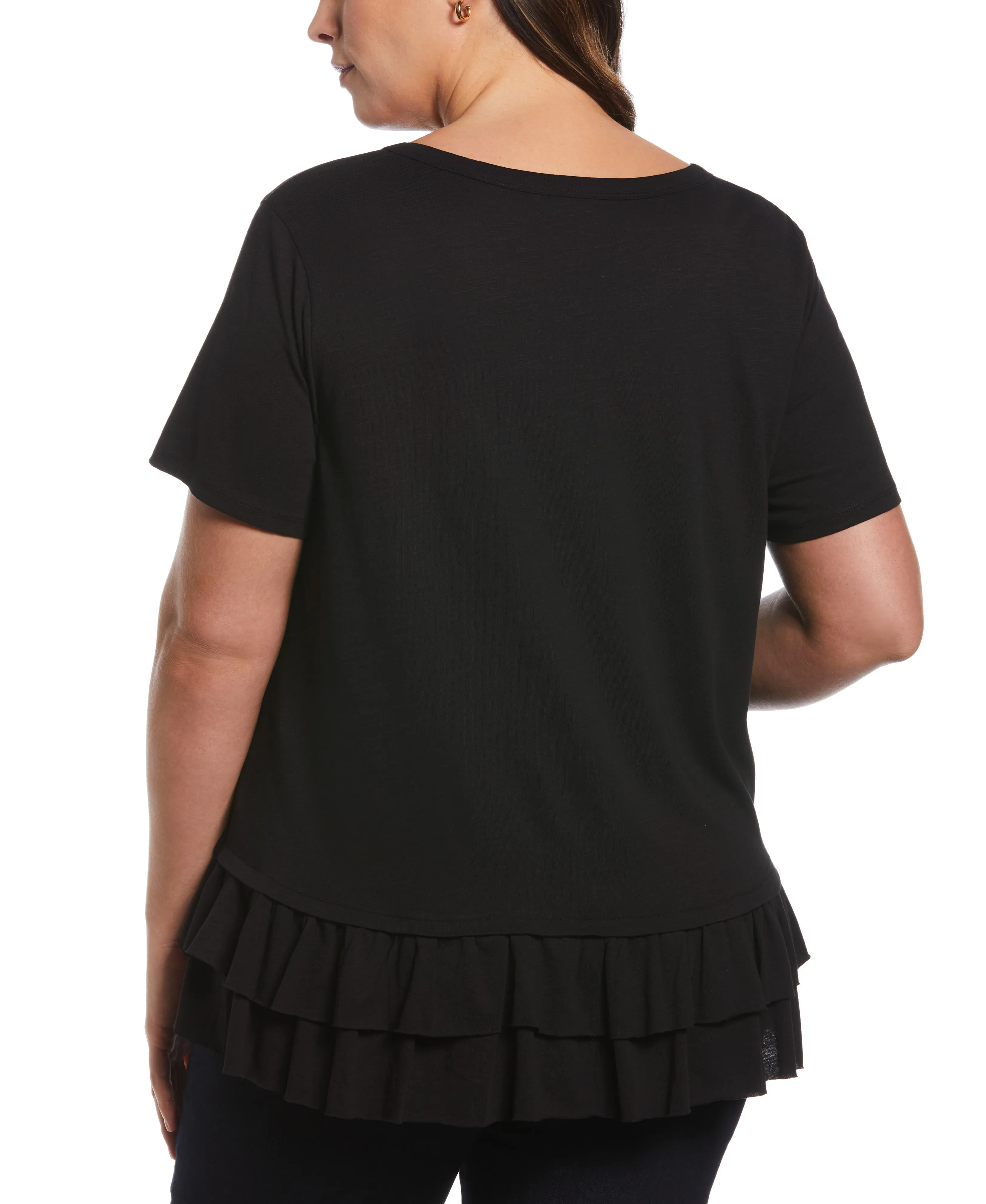 Plus Size Ruffle Tee