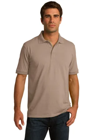 Port & Company Core Blend Jersey Knit Polo. KP55 Sand