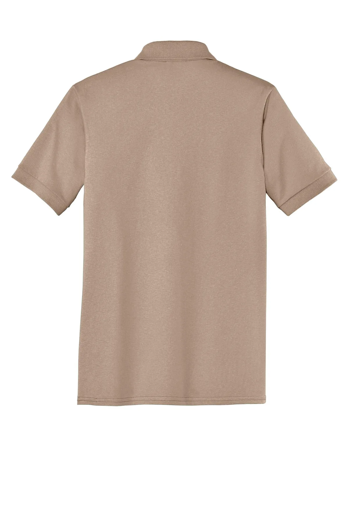 Port & Company Core Blend Jersey Knit Polo. KP55 Sand