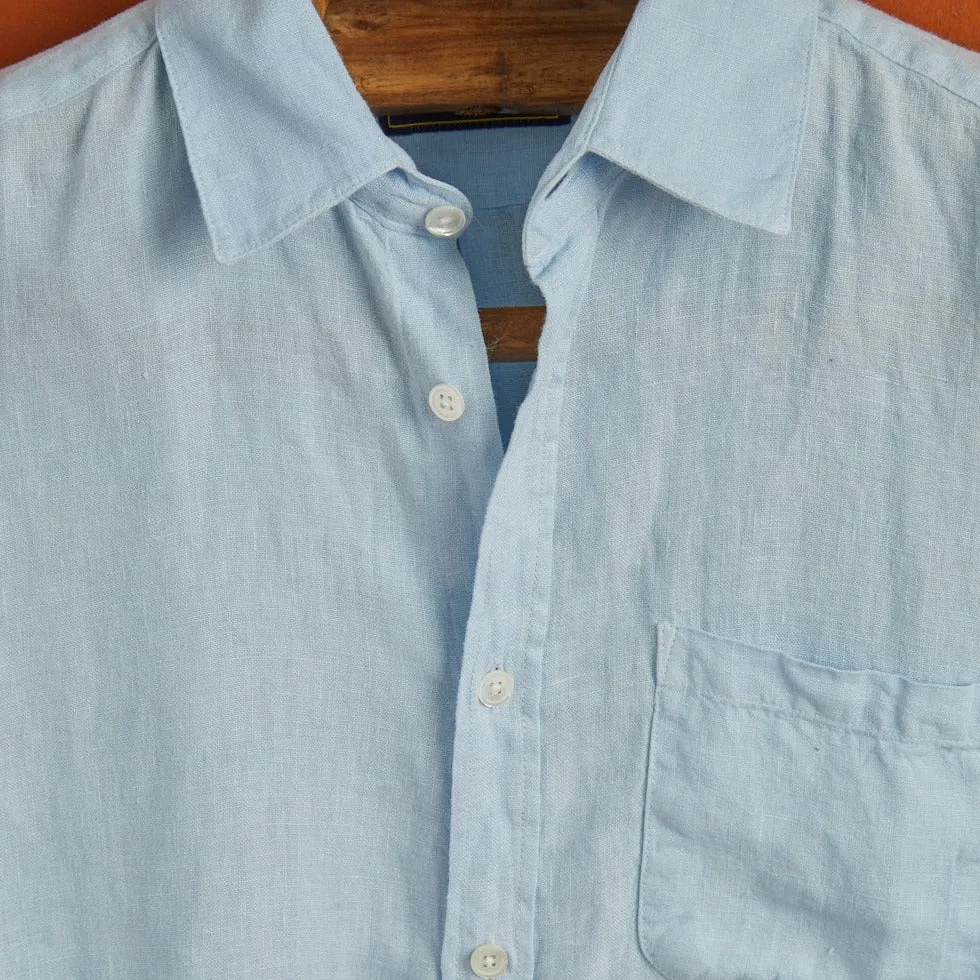 Portuguese Flannel Linen LS Shirt Sky