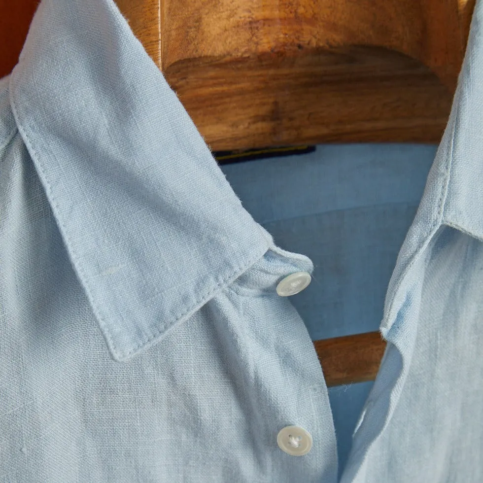 Portuguese Flannel Linen LS Shirt Sky