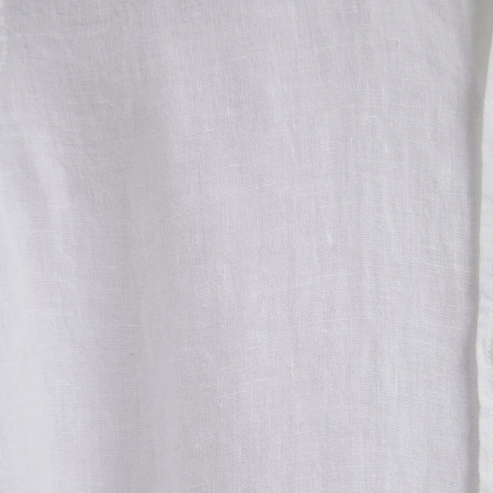 Portuguese Flannel Linen LS Shirt White
