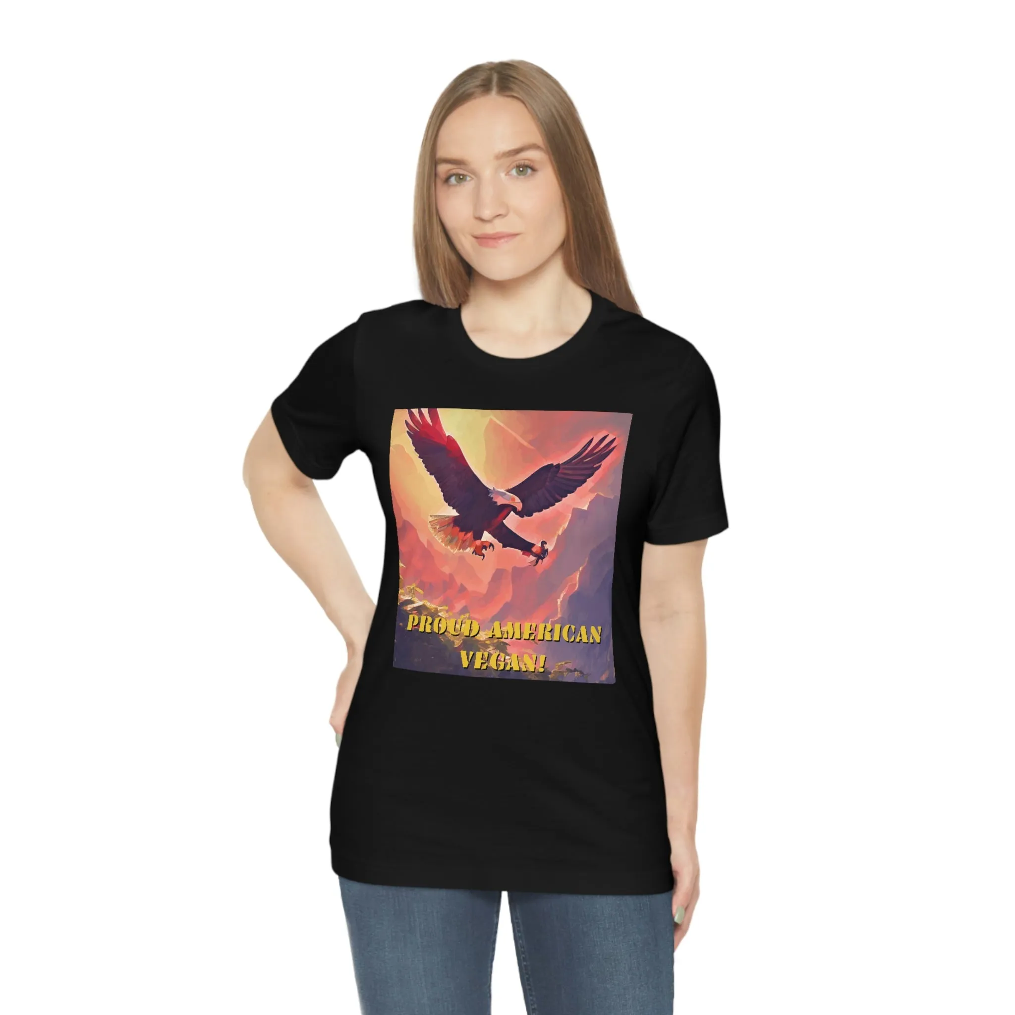 Proud American Vegan! Short Sleeve Tee