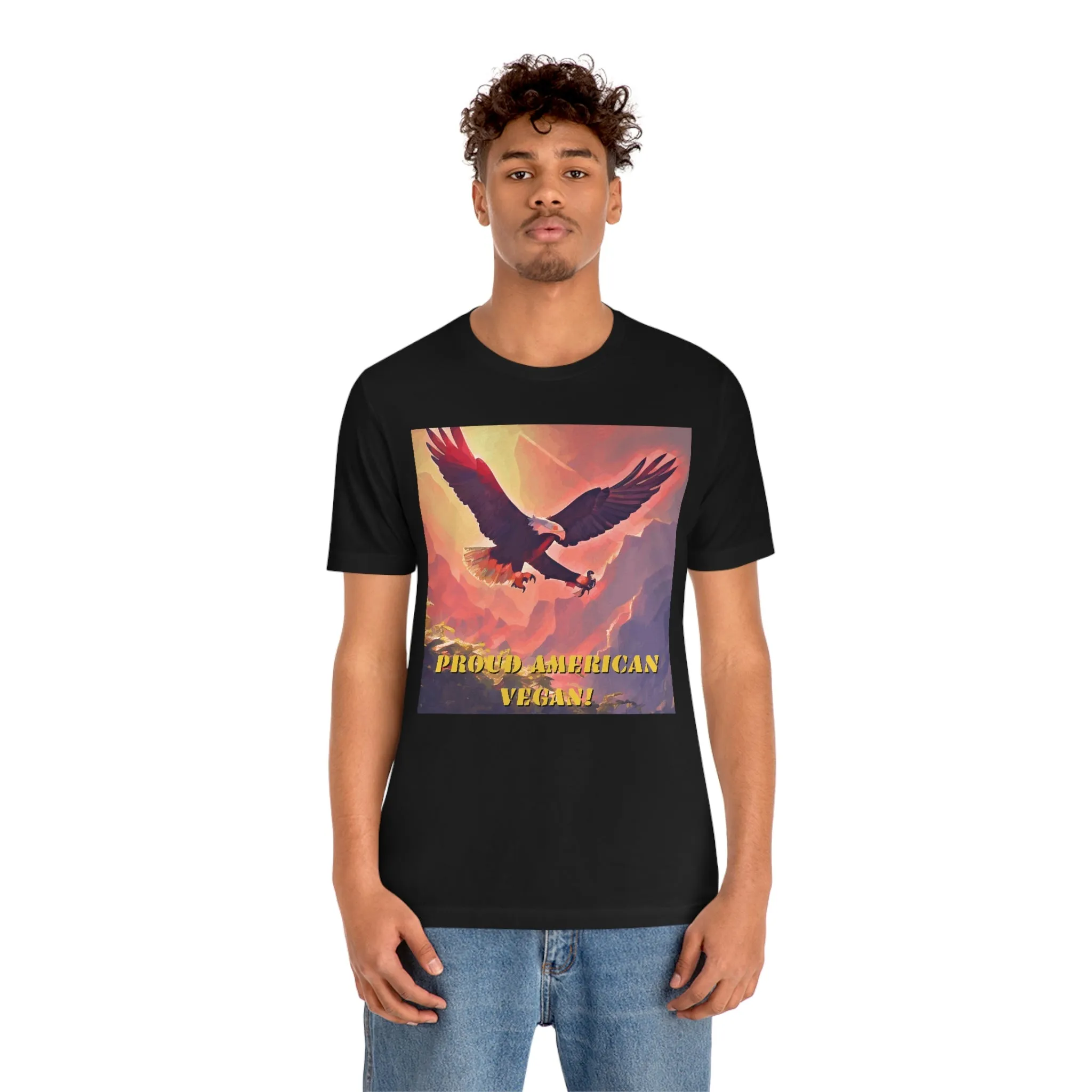 Proud American Vegan! Short Sleeve Tee