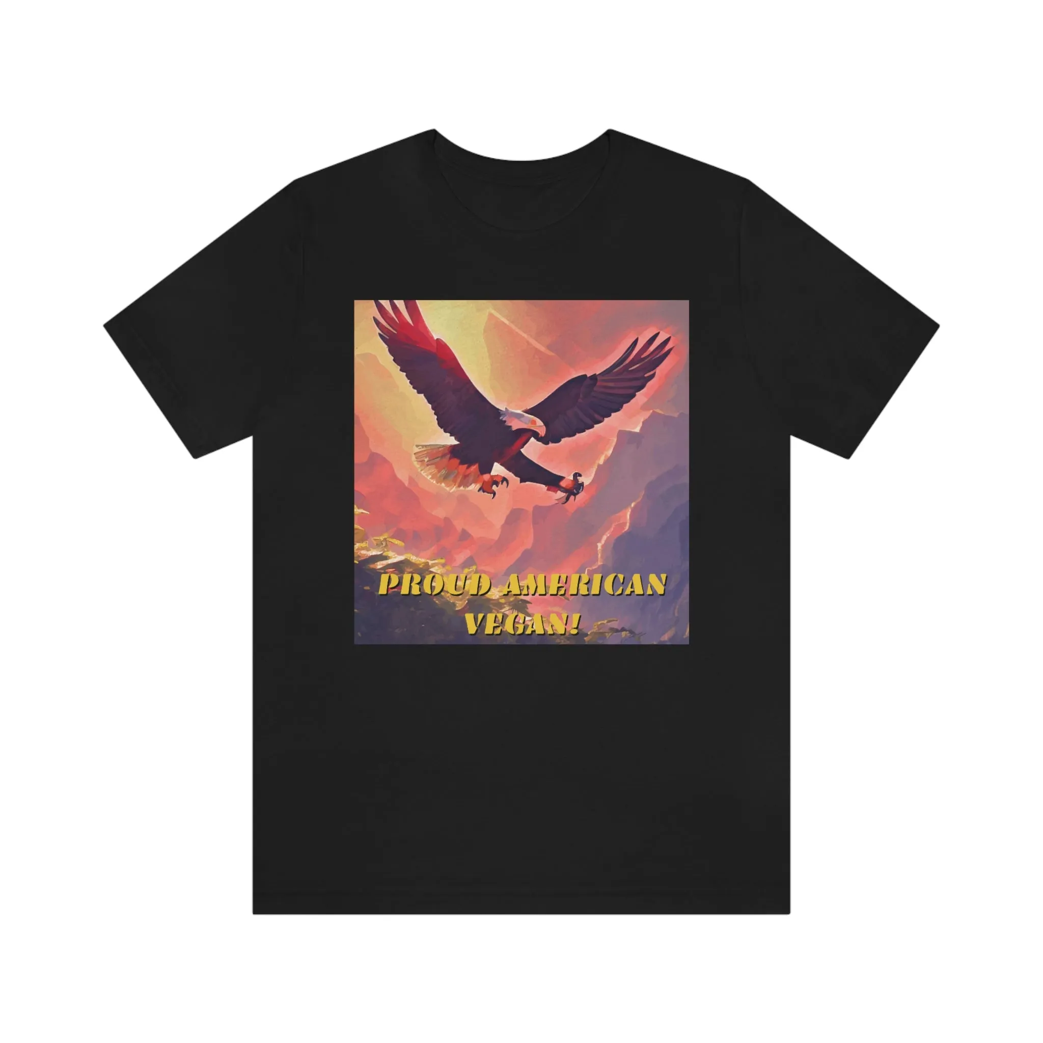 Proud American Vegan! Short Sleeve Tee