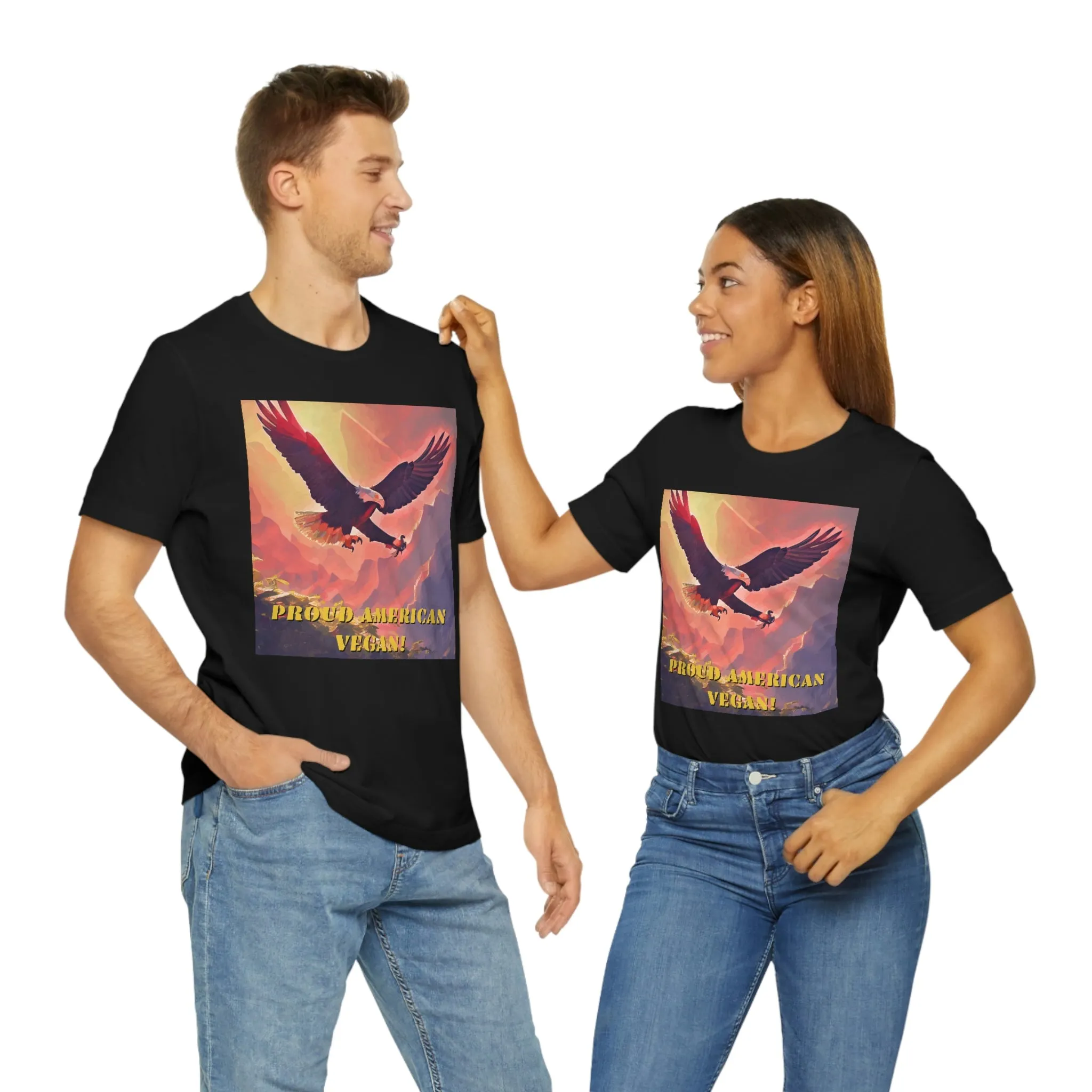 Proud American Vegan! Short Sleeve Tee