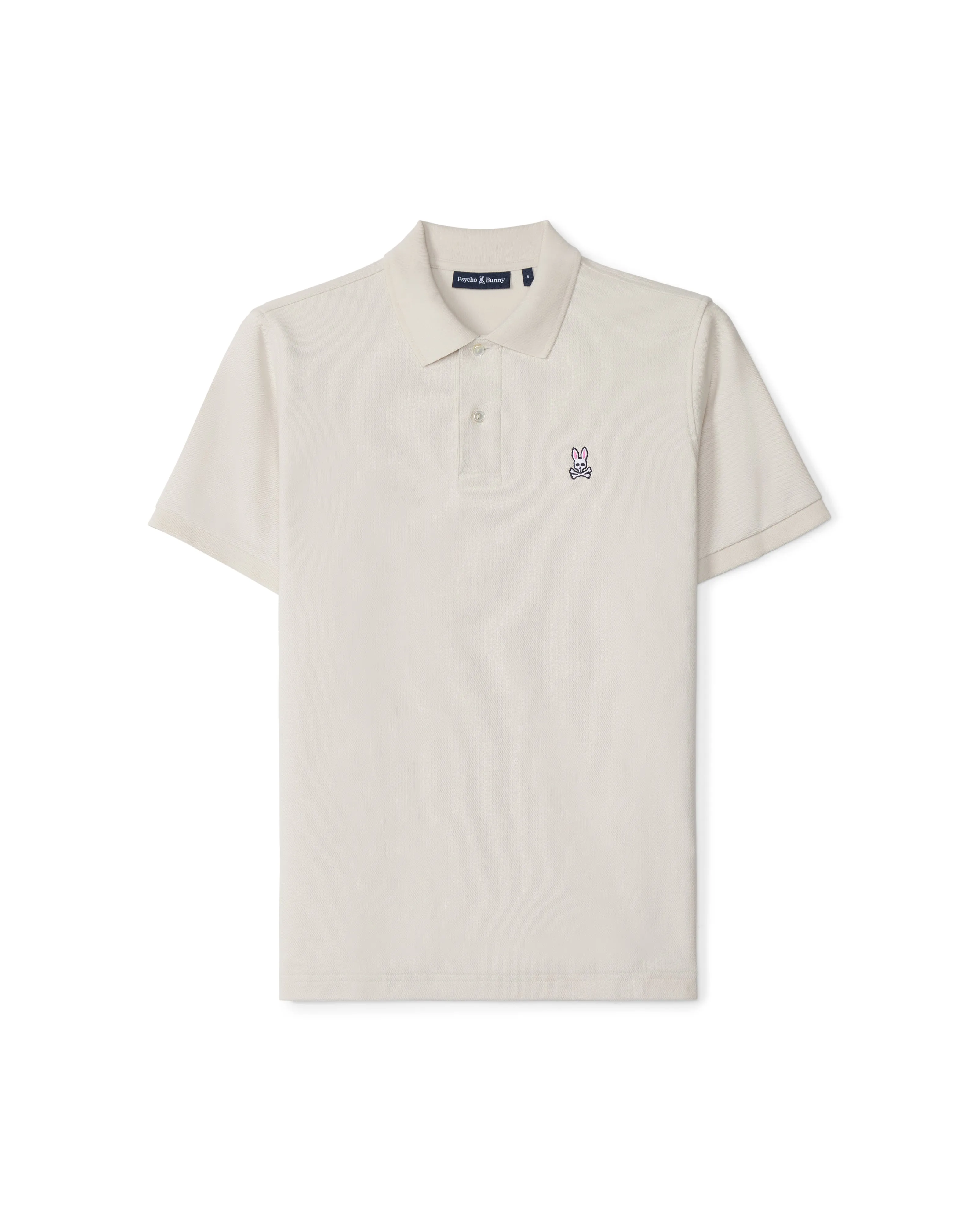 Psycho Bunny Men's Classic Polo - Natural Linen