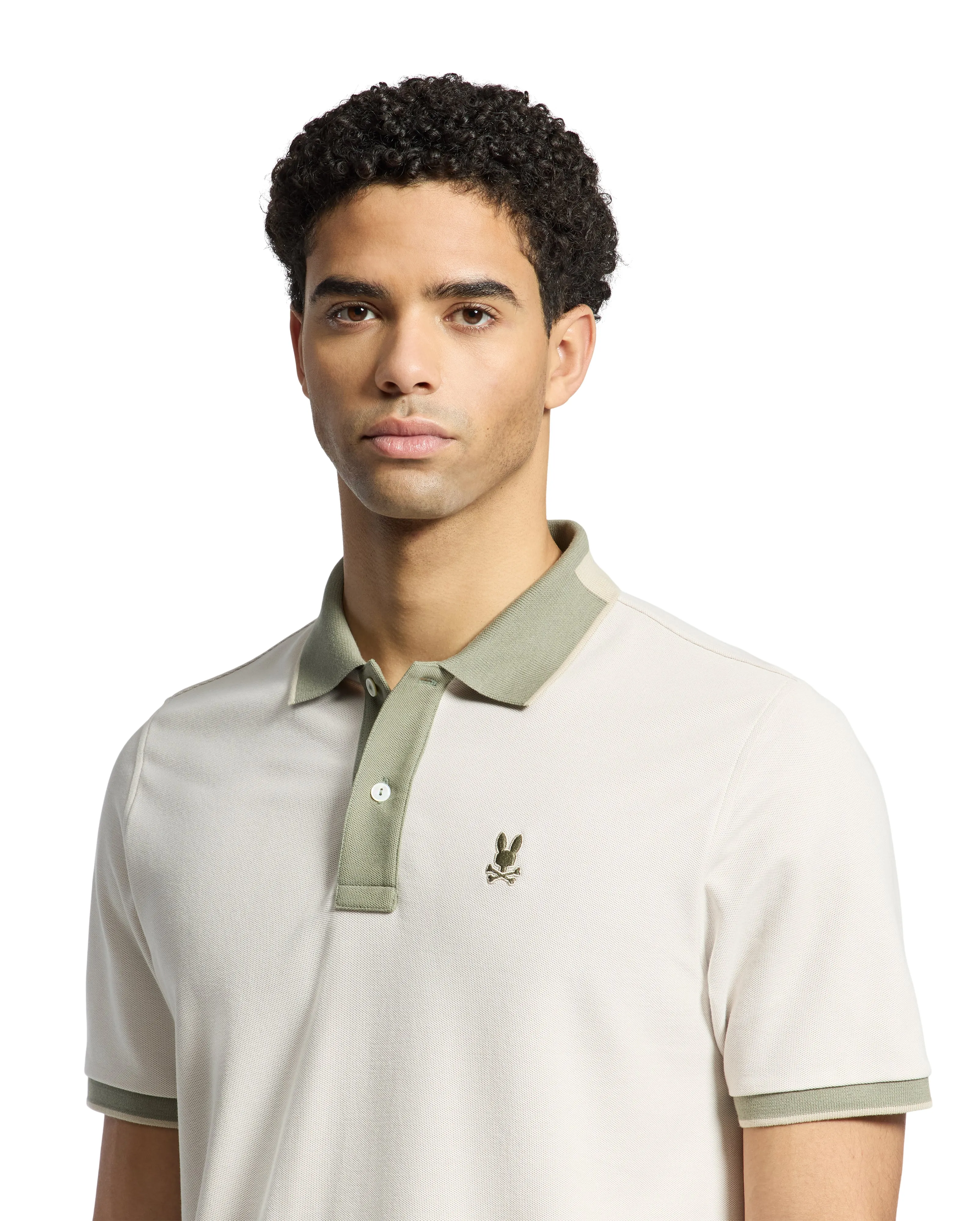 Psycho Bunny Men's Thatcher Polo - Natural Linen