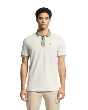 Psycho Bunny Men's Thatcher Polo - Natural Linen