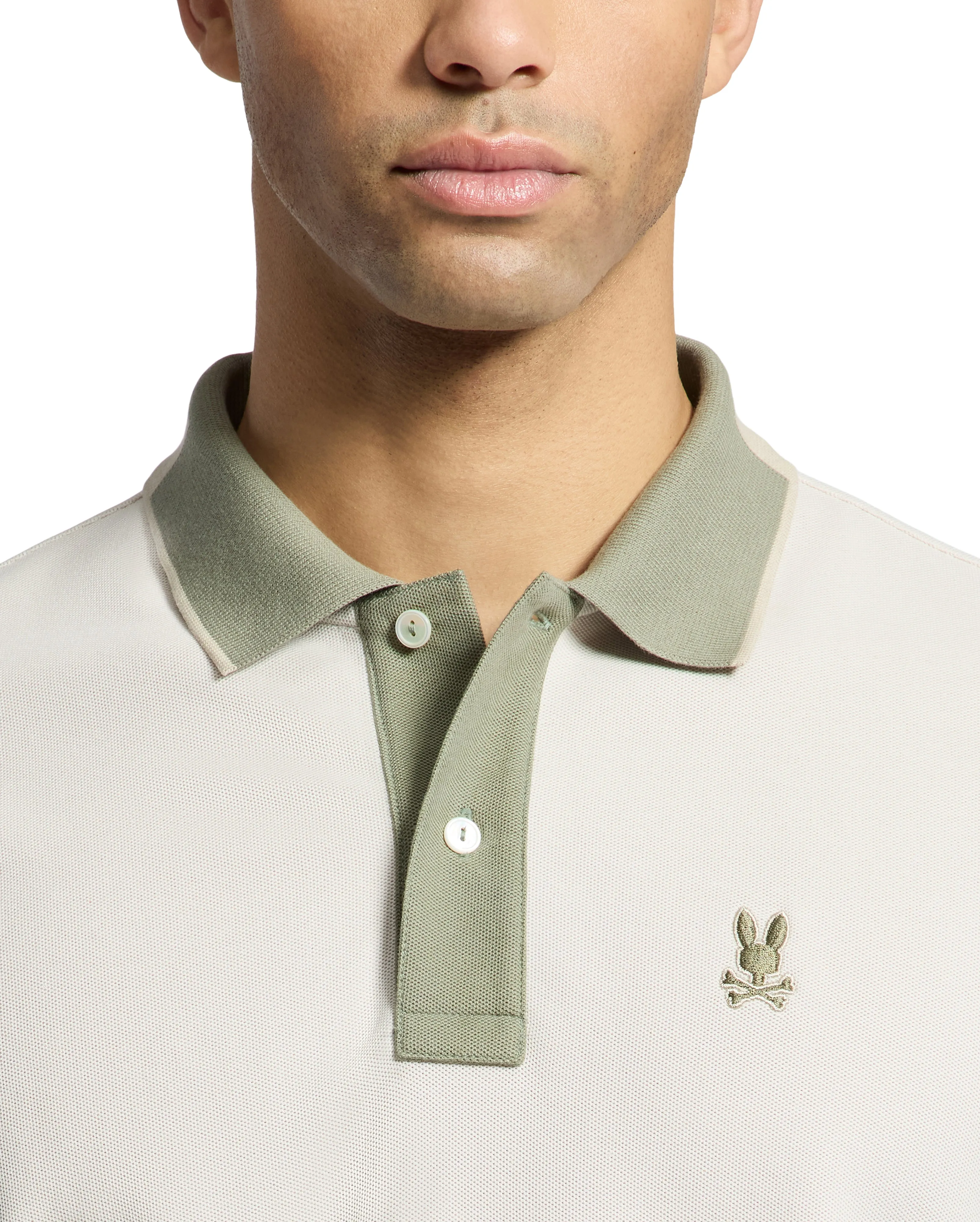 Psycho Bunny Men's Thatcher Polo - Natural Linen